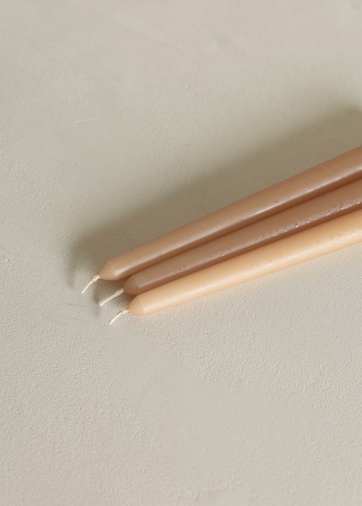 Taper Candle Set of 3 / Almond