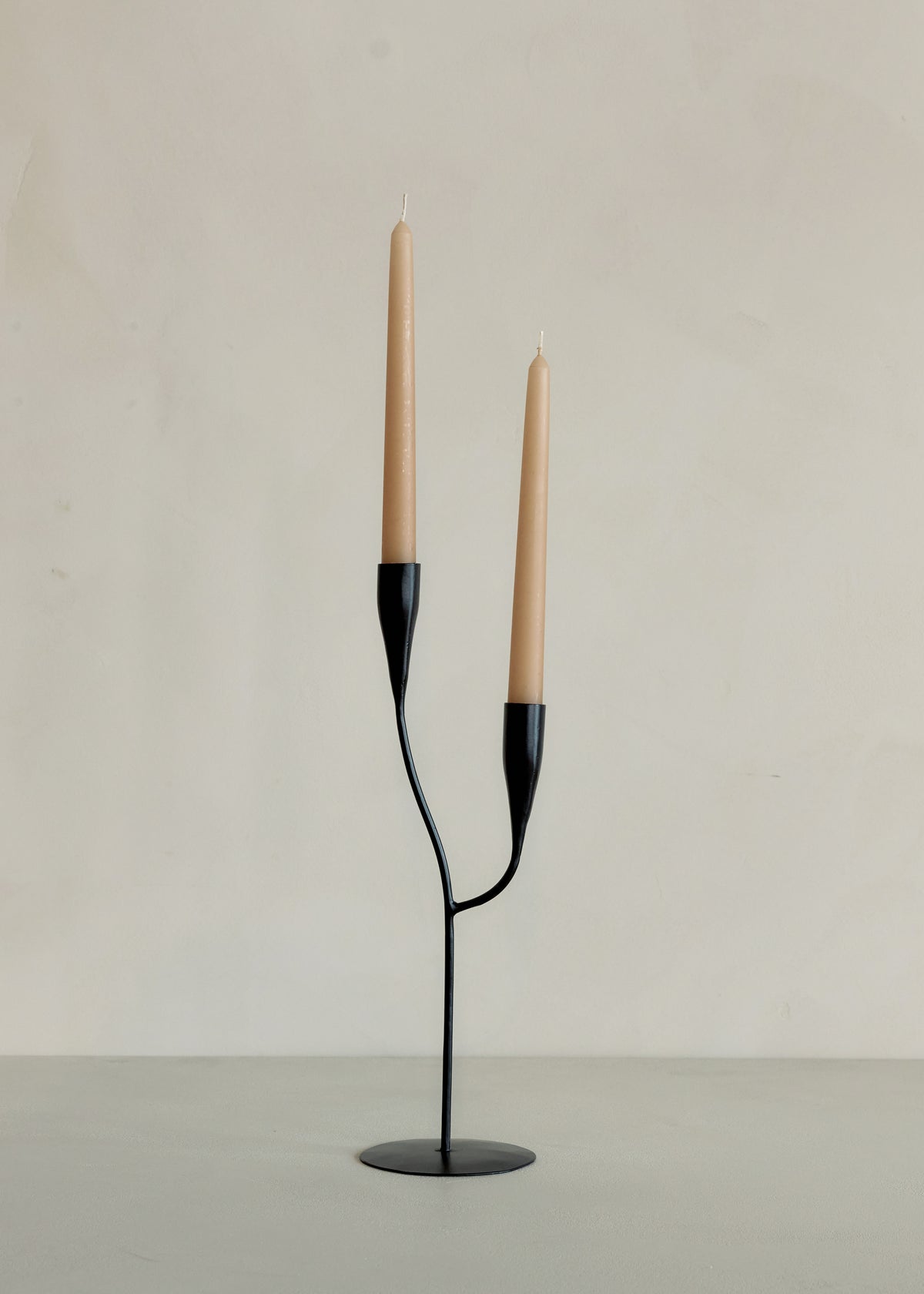 Taper Candle Set of 3 / Almond