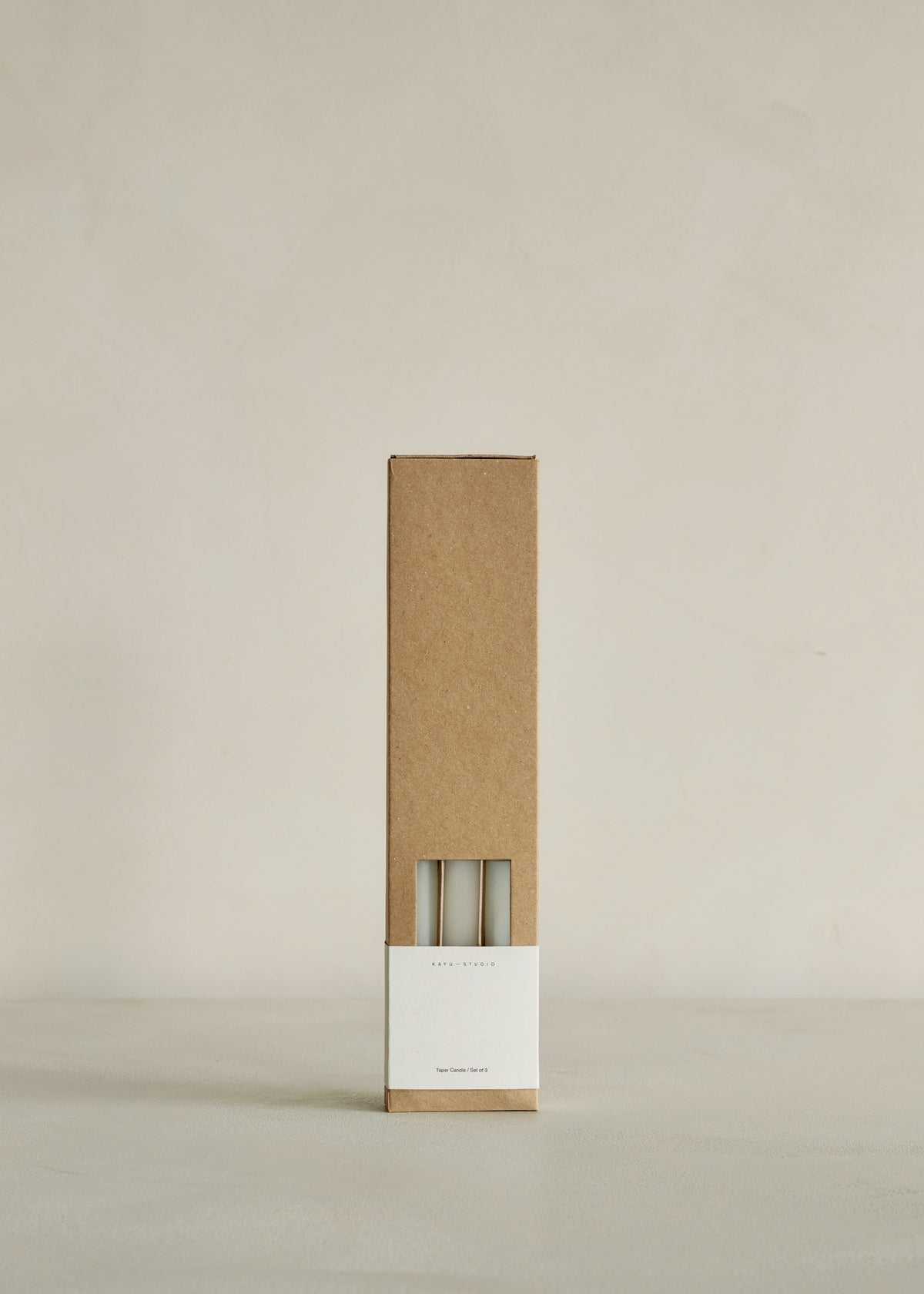 Taper Candle Set of 3 / Ivory