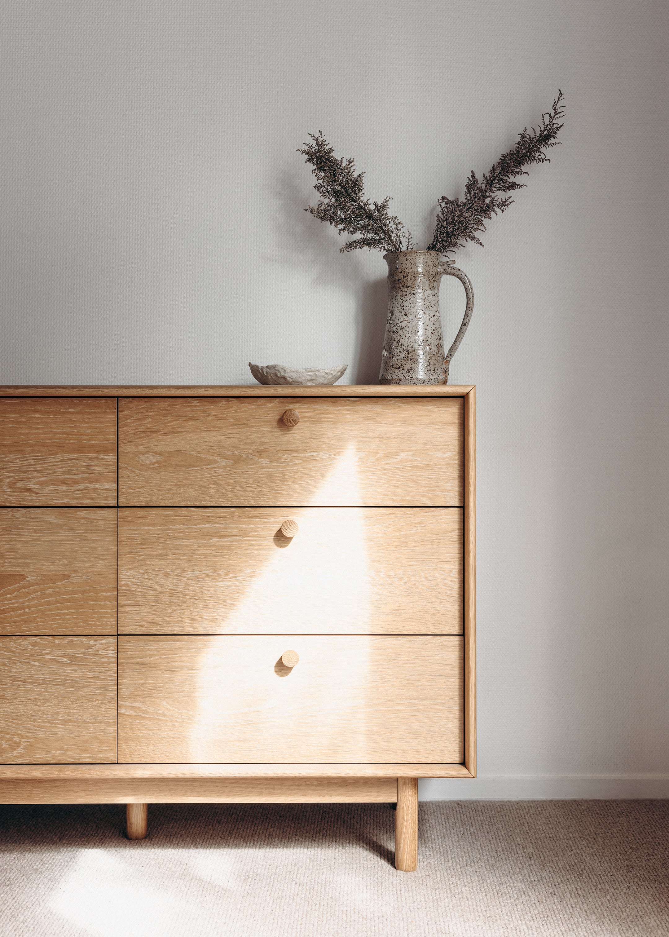 Copenhagen 6 Draw Lowboy / Oak