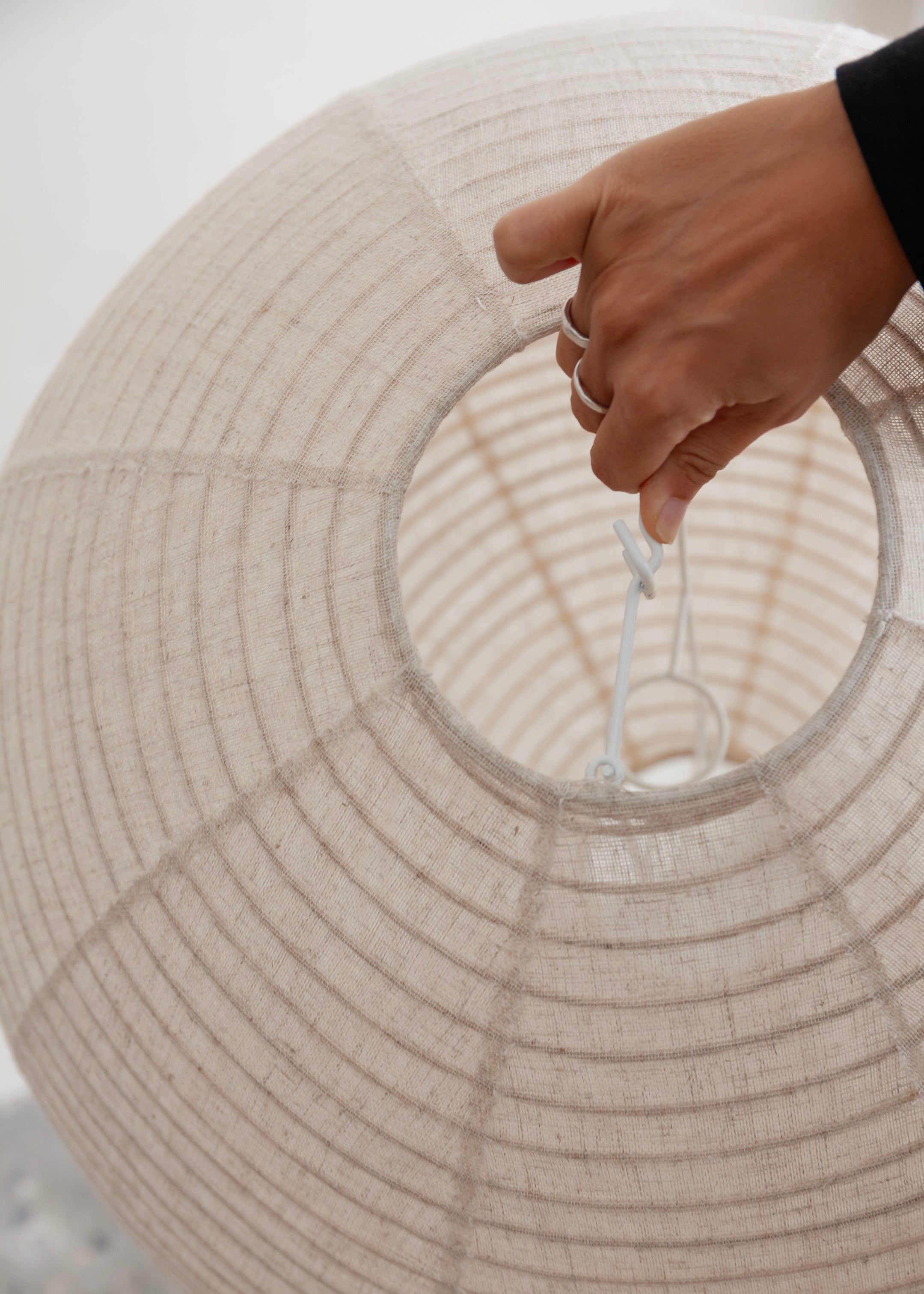 Vaya Linen Lantern / Natural