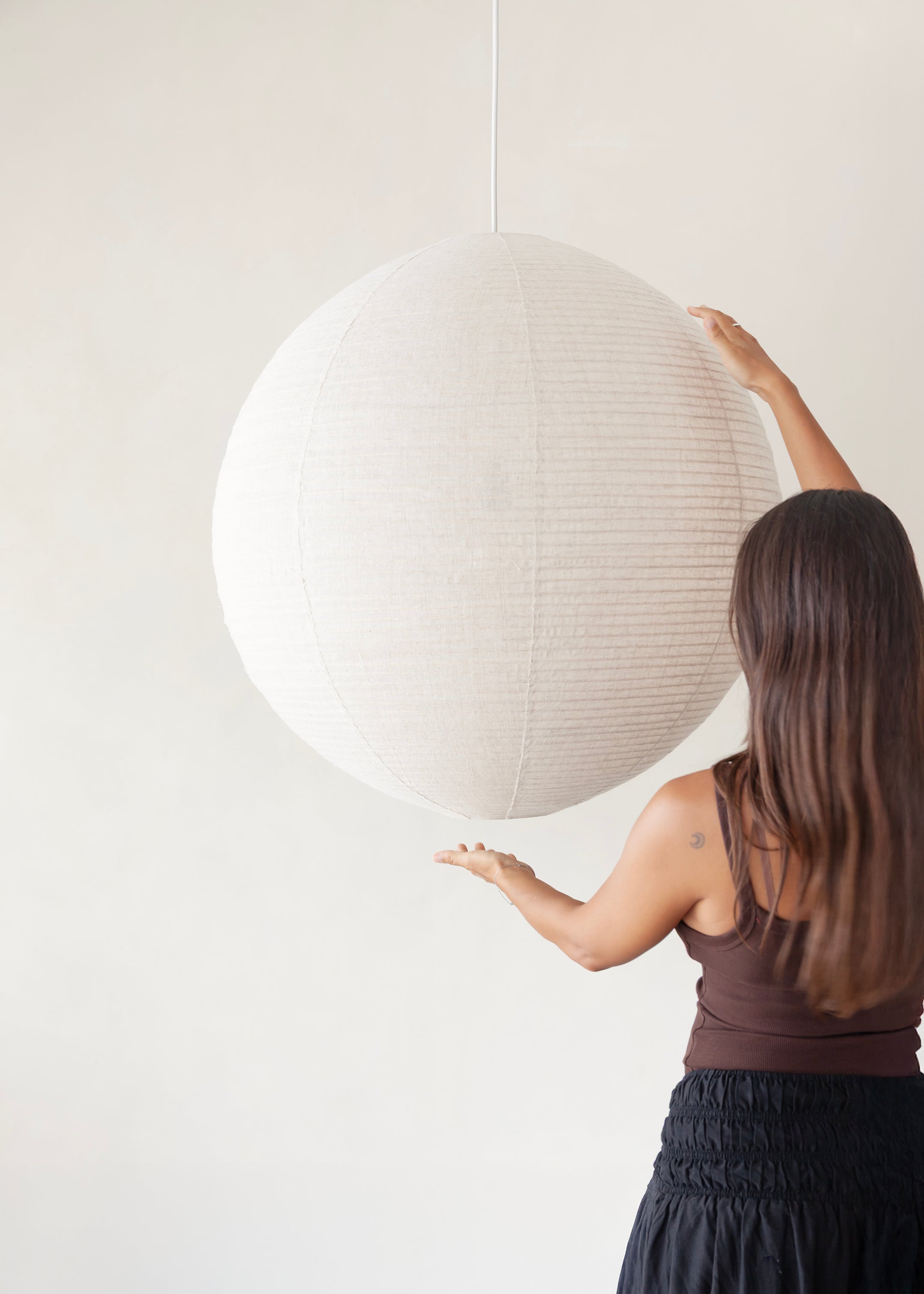 Vaya Linen Lantern / Natural