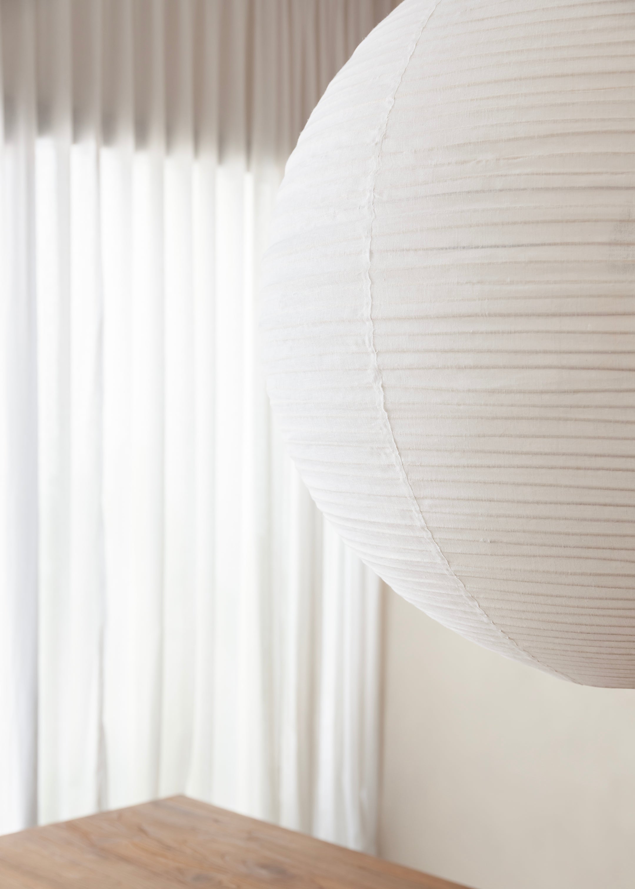 Vaya Linen Lantern / Off White