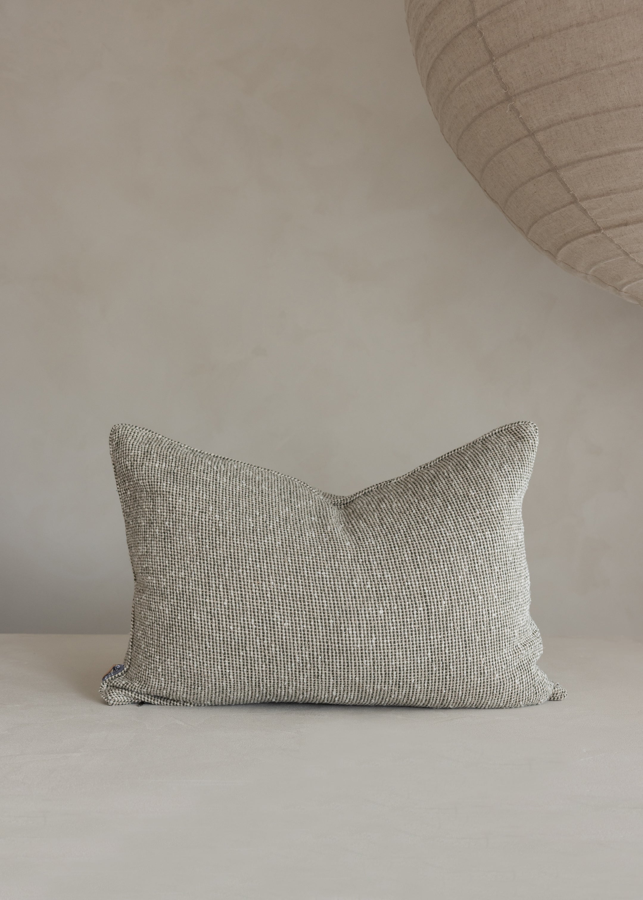 Verdure Cushion Cover / Natural & Green