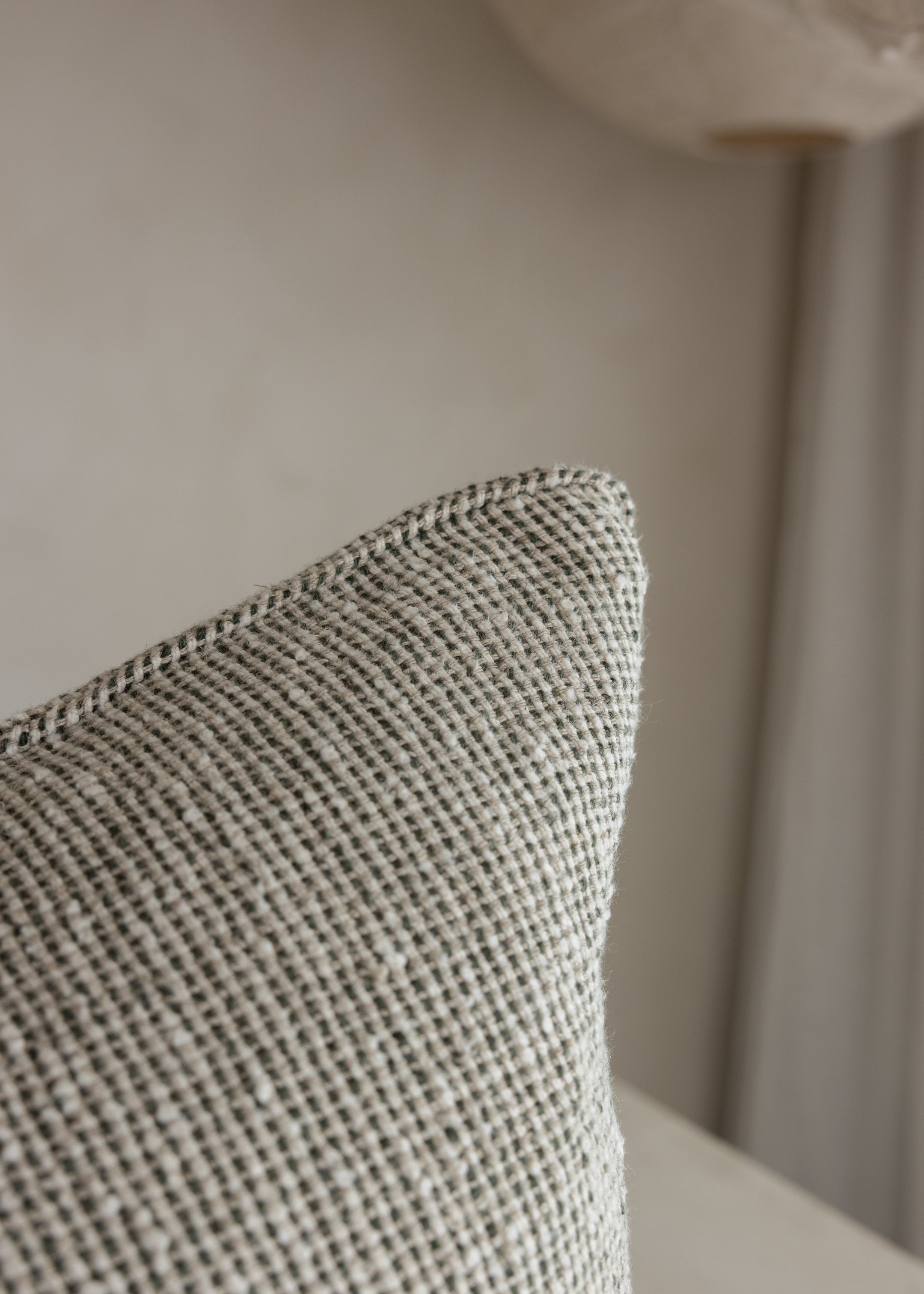 Verdure Cushion Cover / Natural & Green