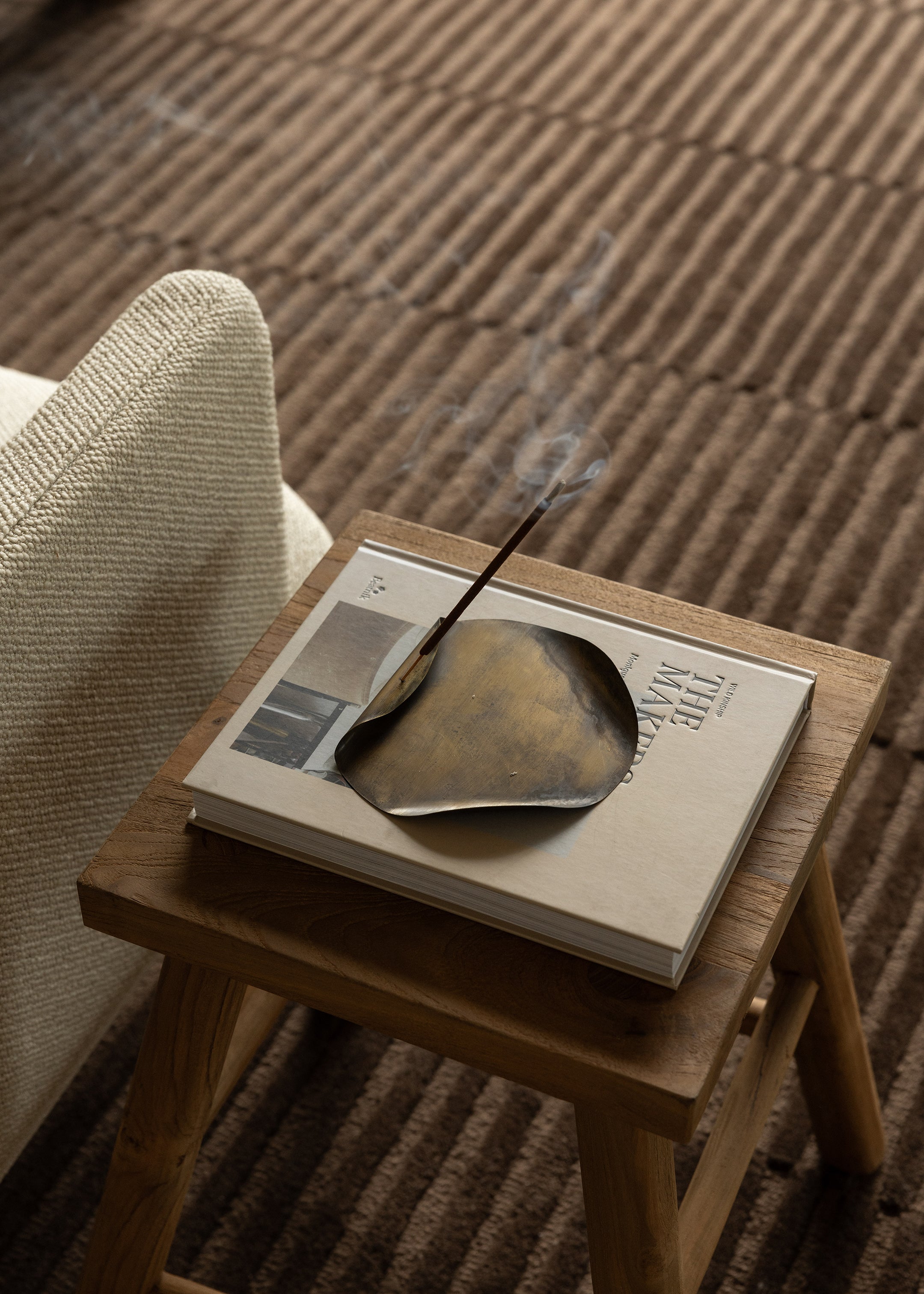 Bulan Brass Incense Holder