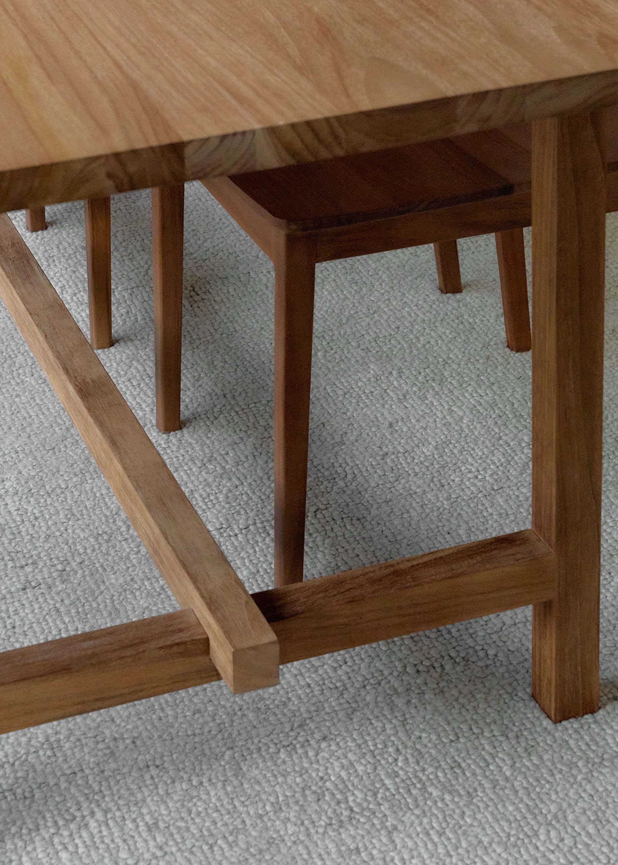 Hani Dining Table / Dark Teak
