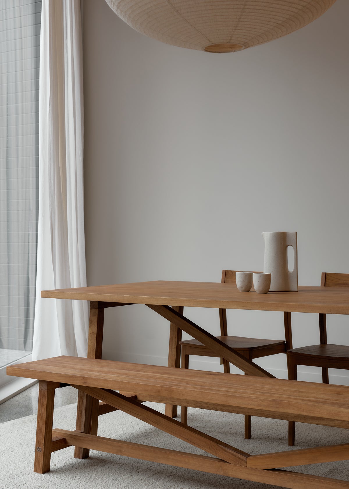 Hani Dining Table / Dark Teak