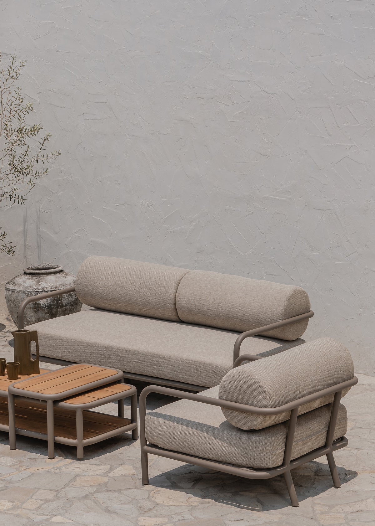 Porto Outdoor Armchair / Khaki