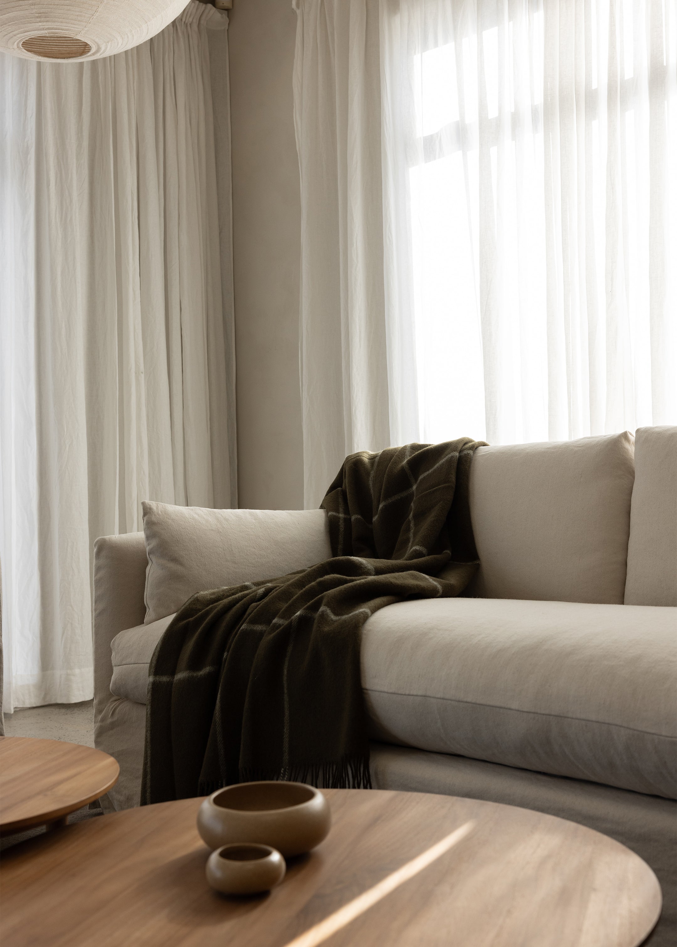 Ranfurly Wool Throw / Kelp