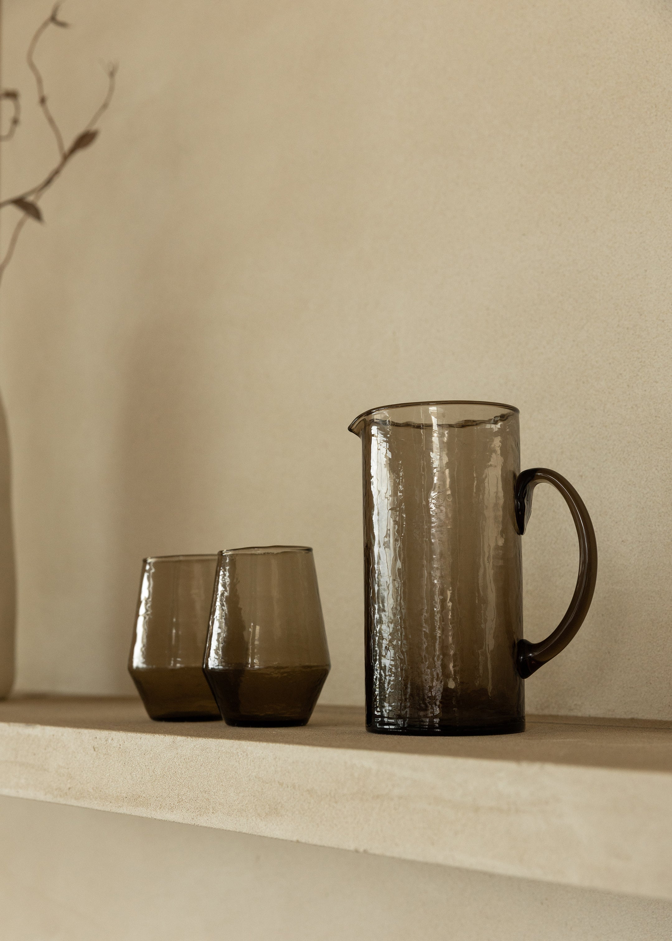 Recycled Glass Jug / Bronze