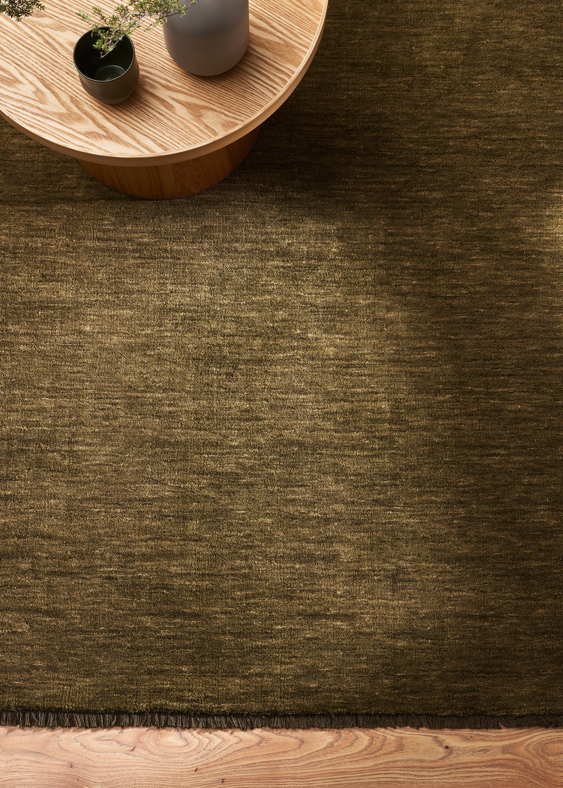 Sandringham Floor Rug / Moss
