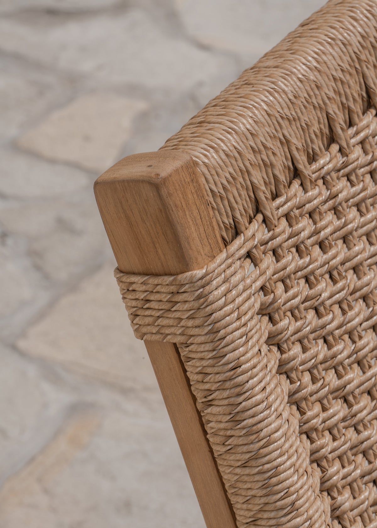 Sunday Lounger with Armrest / Natural