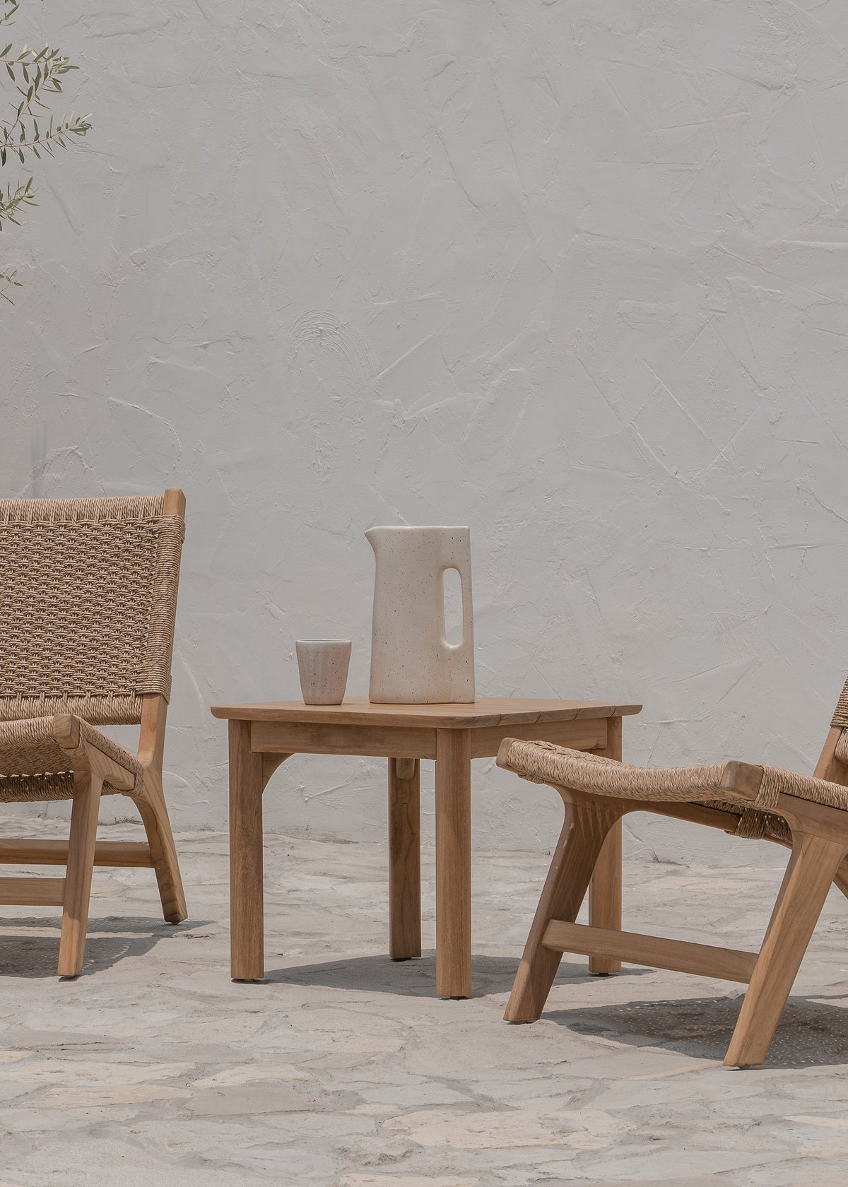 Suri Outdoor Side Table / Natural