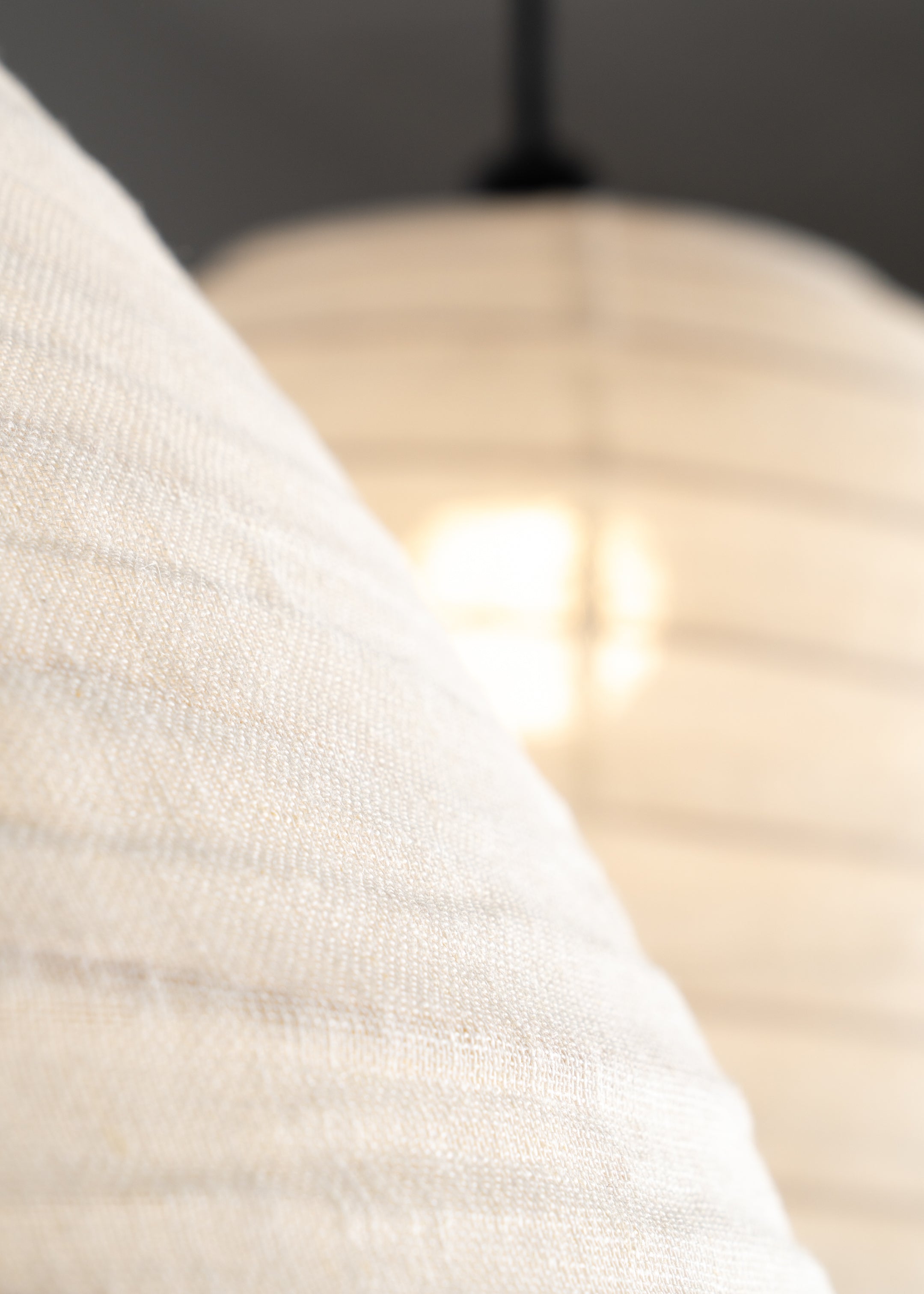 Malam Linen Lantern / Off White