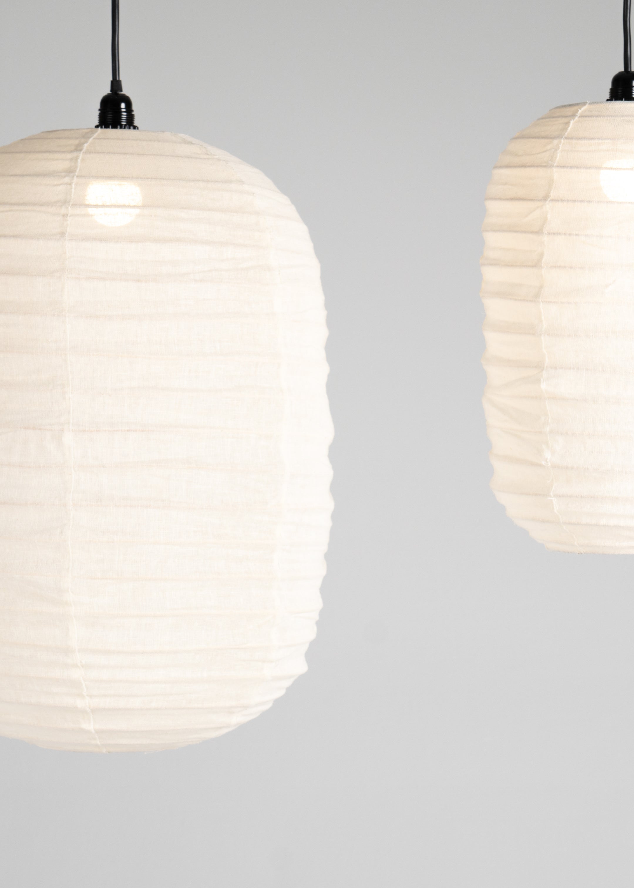Shanti Linen Lantern / Off White