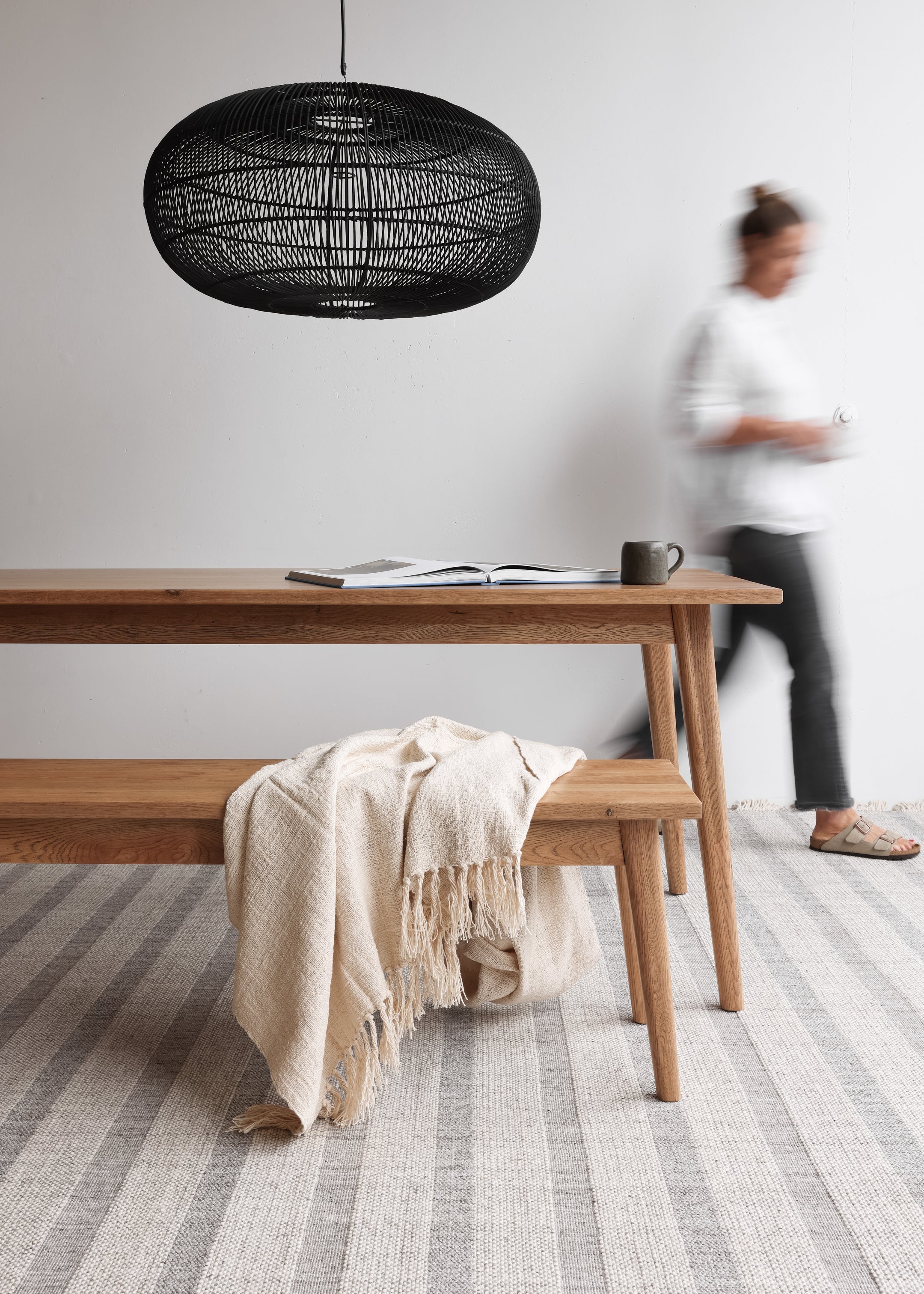 Vaasa Oak Bench Seat 150cm / Natural