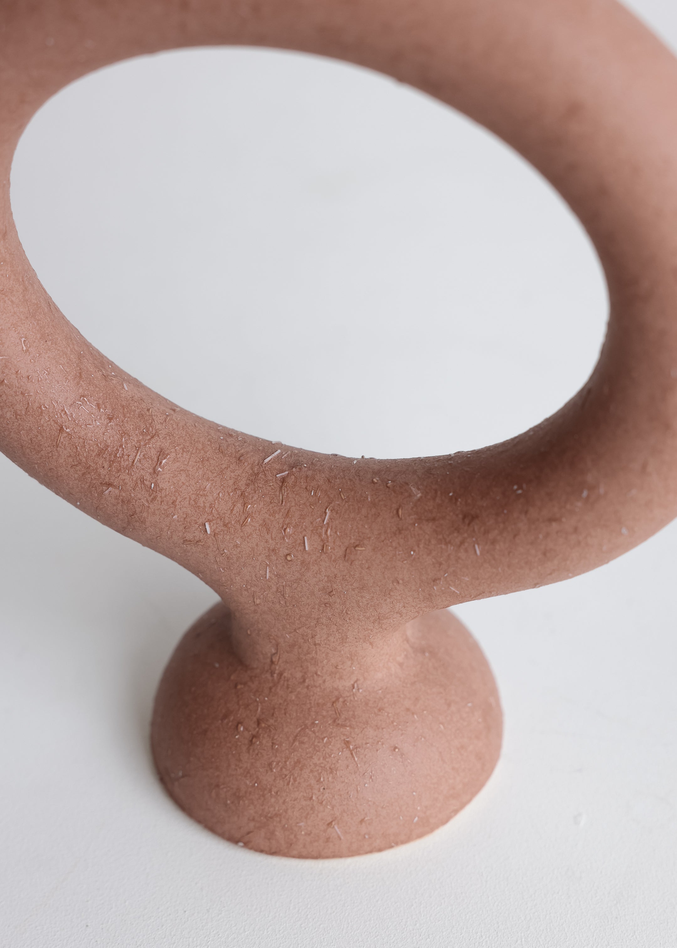 Stoneware Candle Holder / Brick