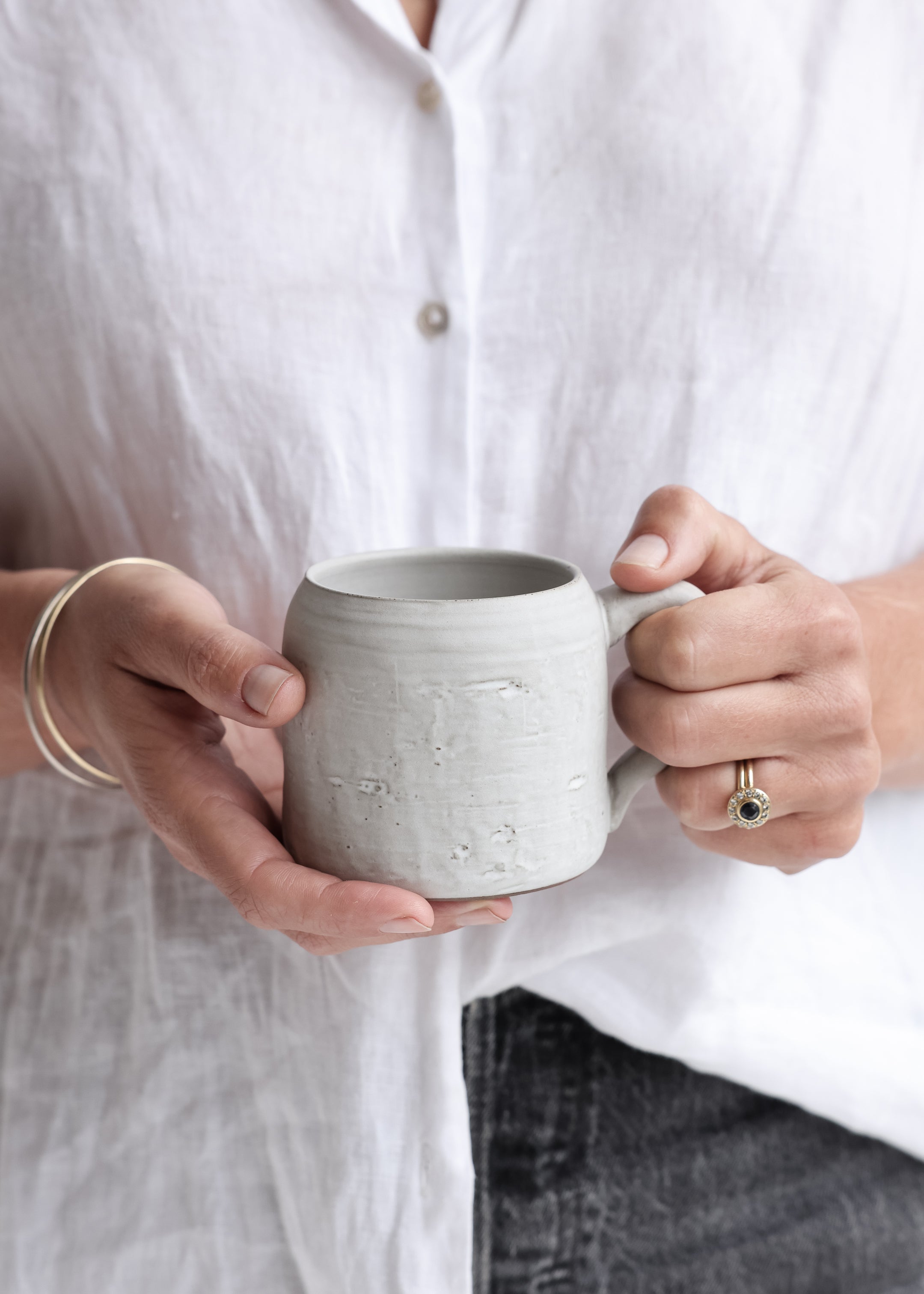 Stoneware Mug / Off White