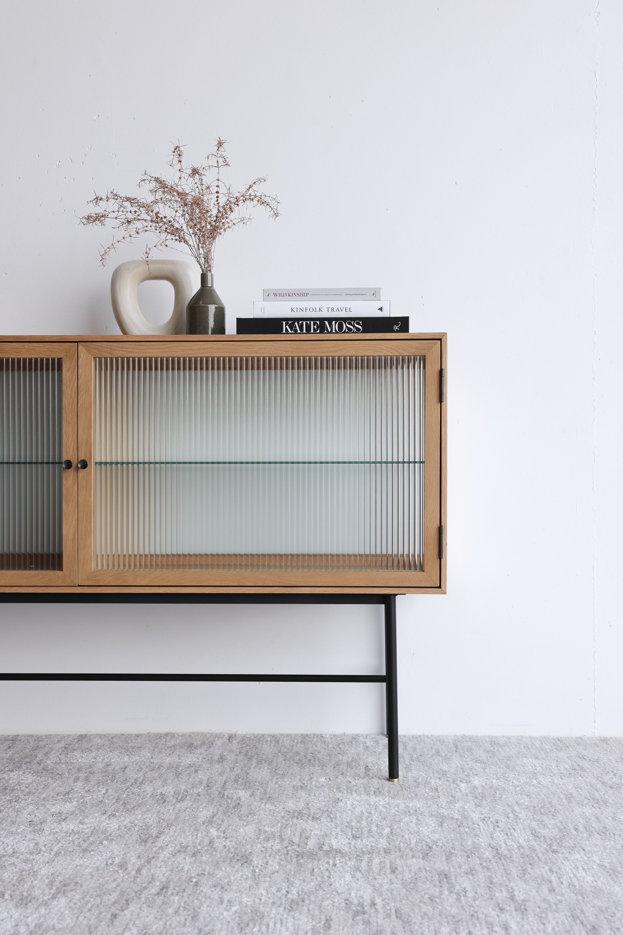 Jacob Fluted Glass Sideboard / Oak