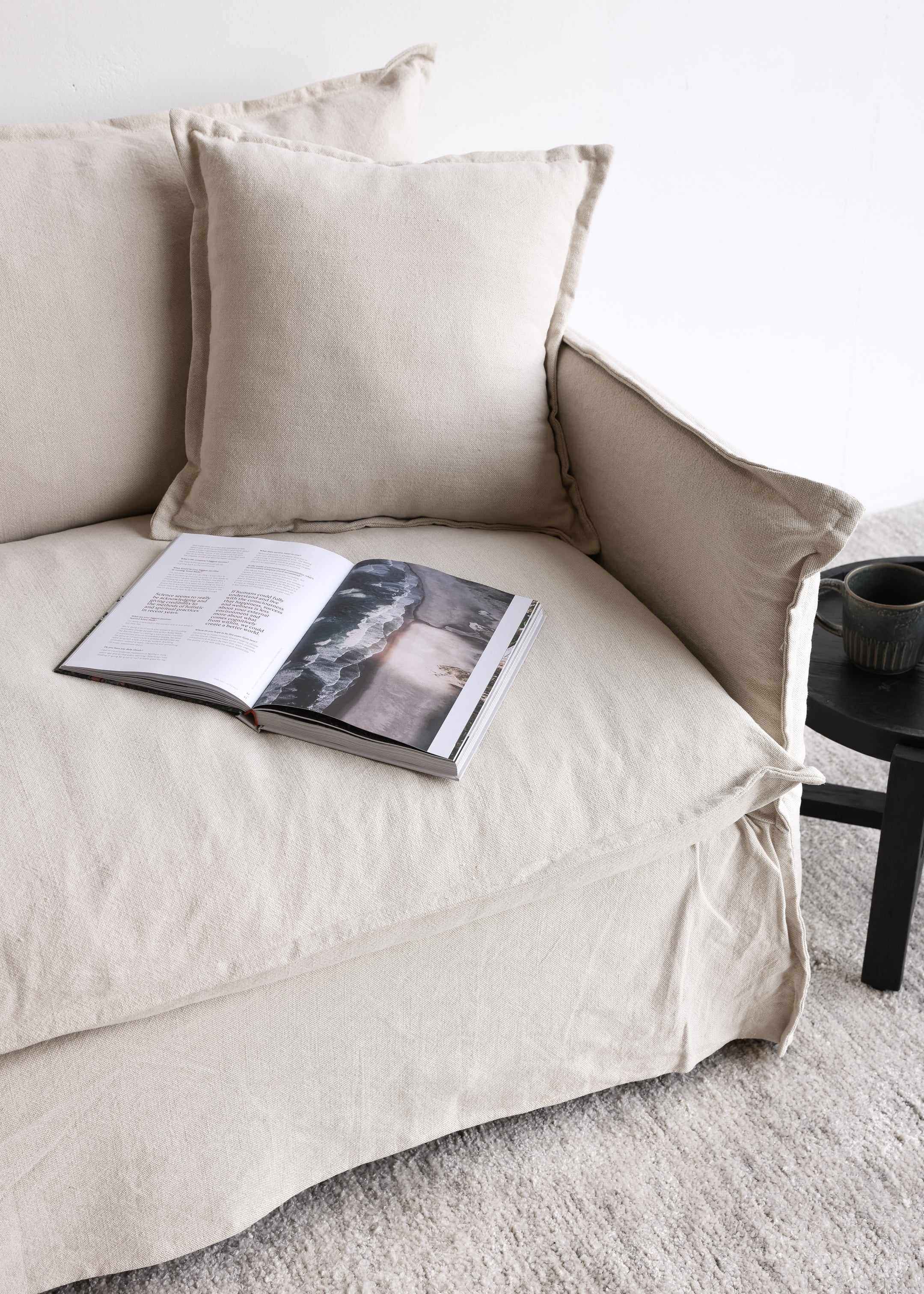 Tilly Slip Cover 2 Seater / Natural