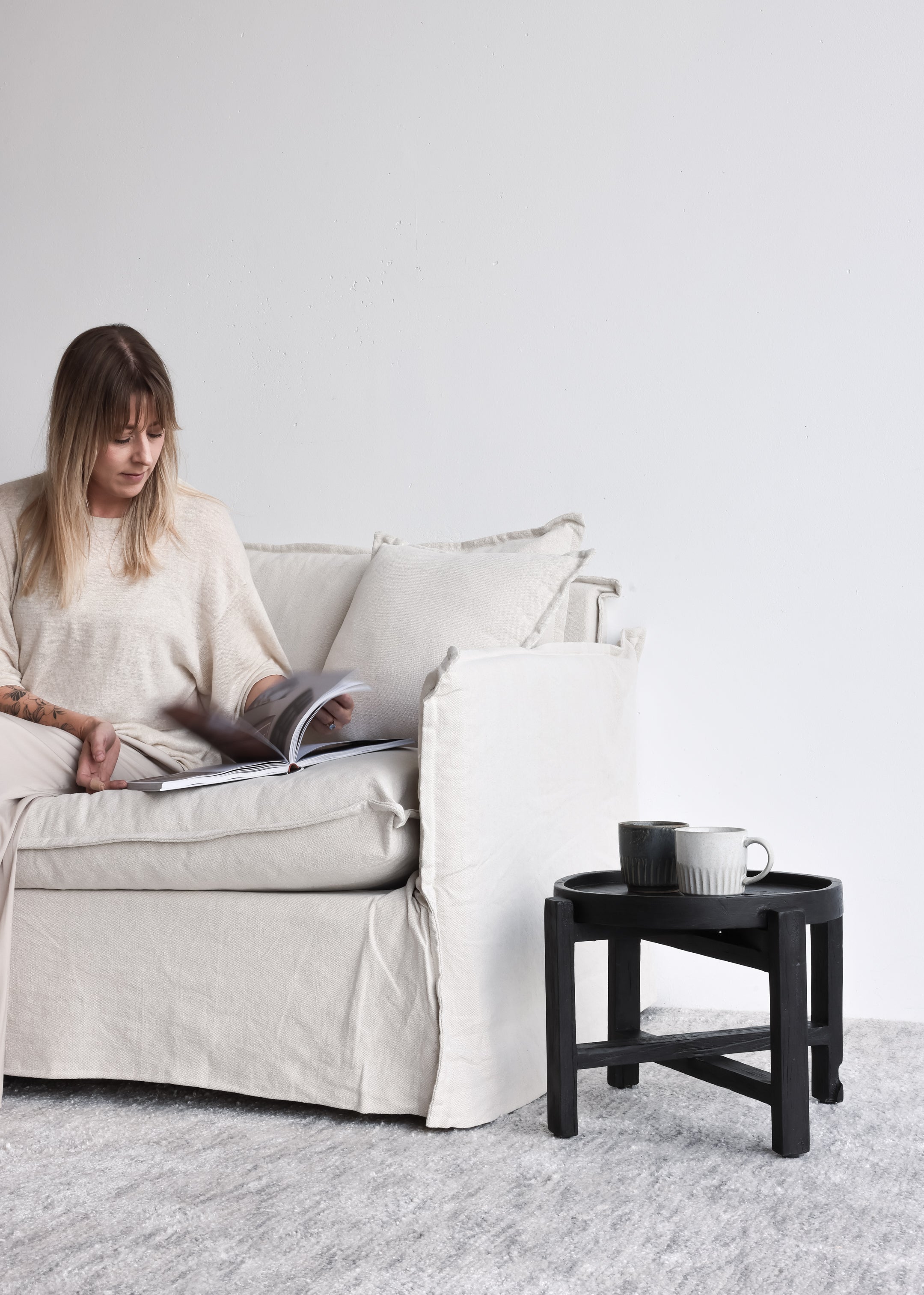 Tilly Slip Cover 2 Seater / Natural