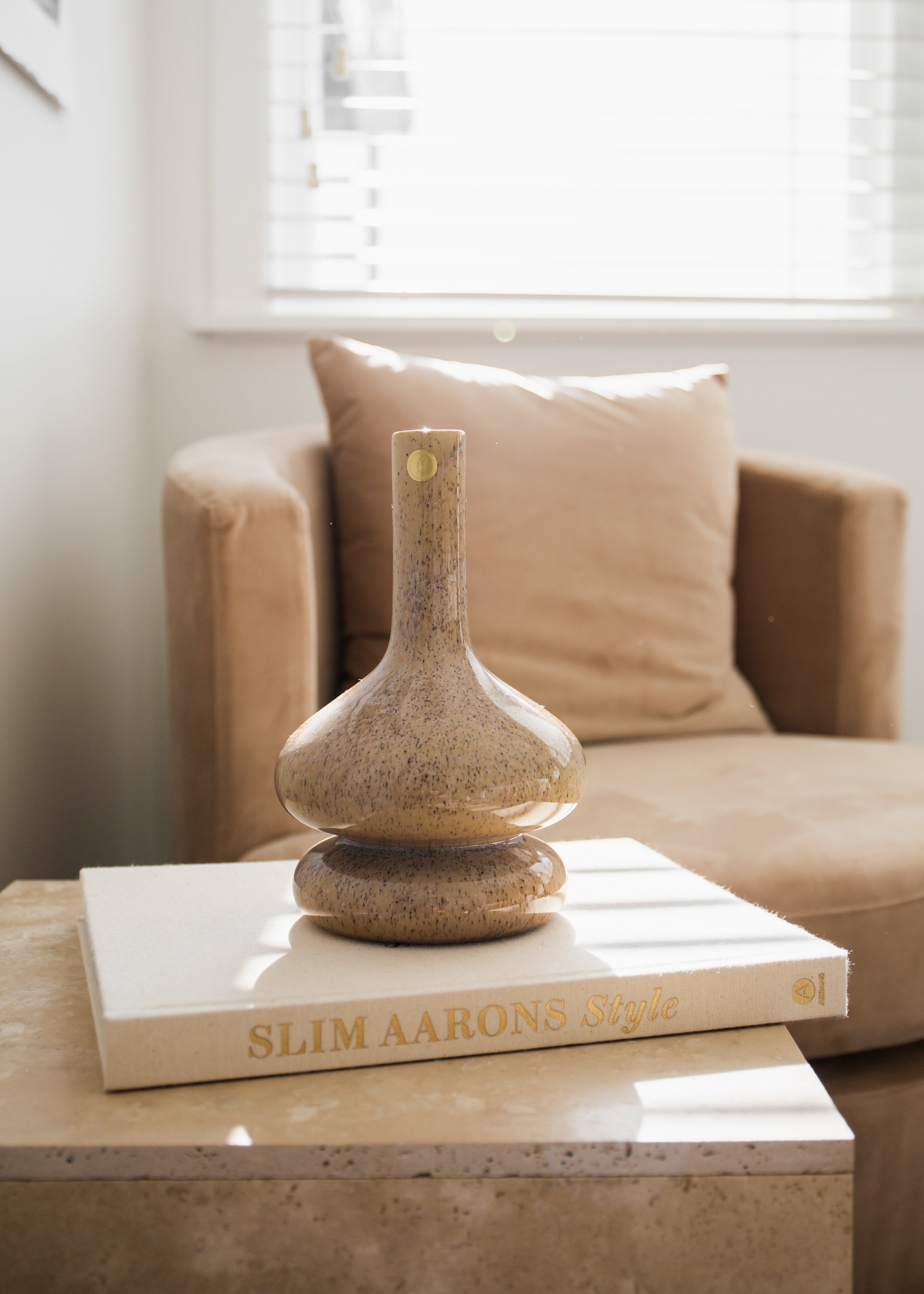 Hubsch Curve Vase / Sand