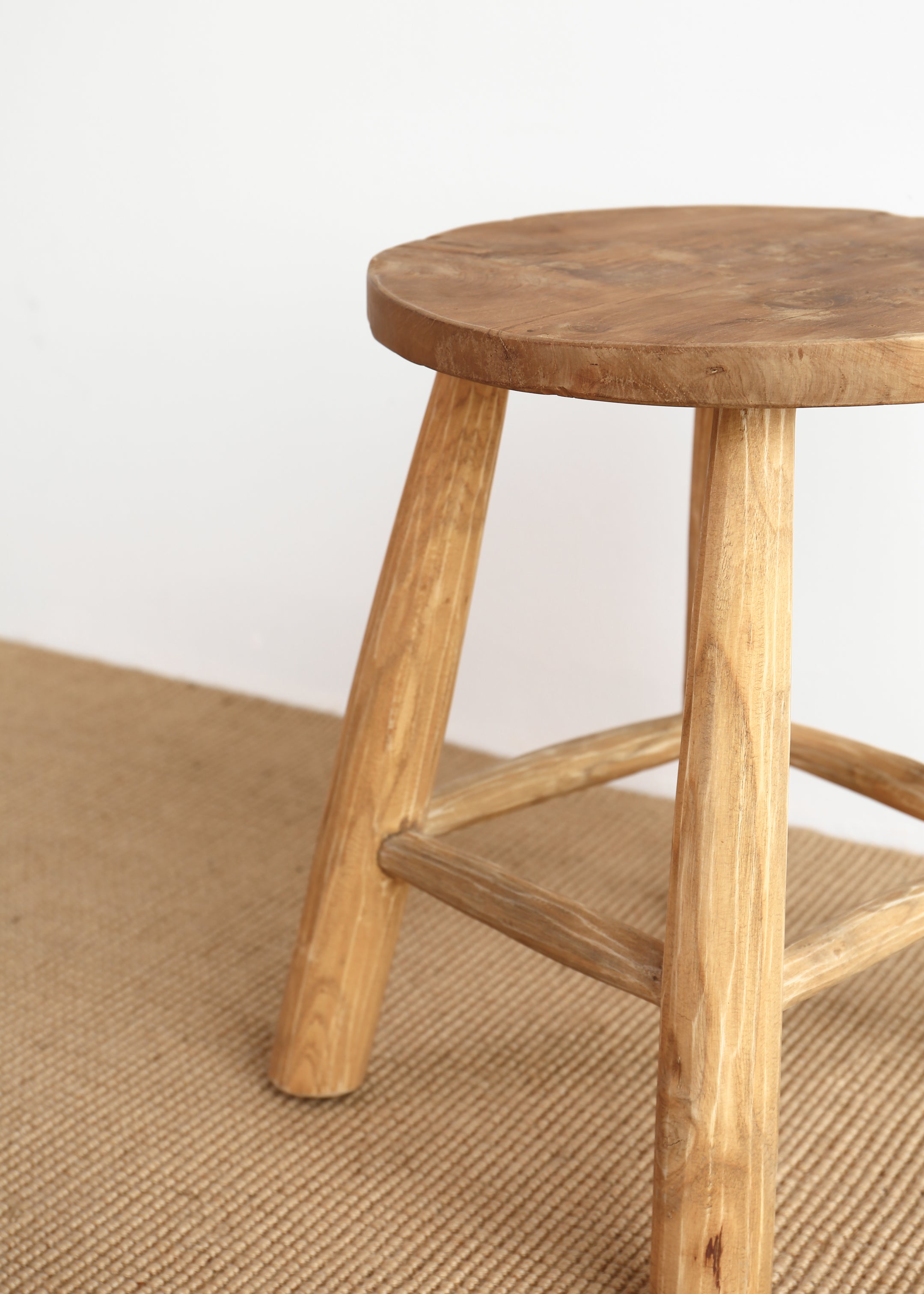 Katie Teak Stool / Small / Natural