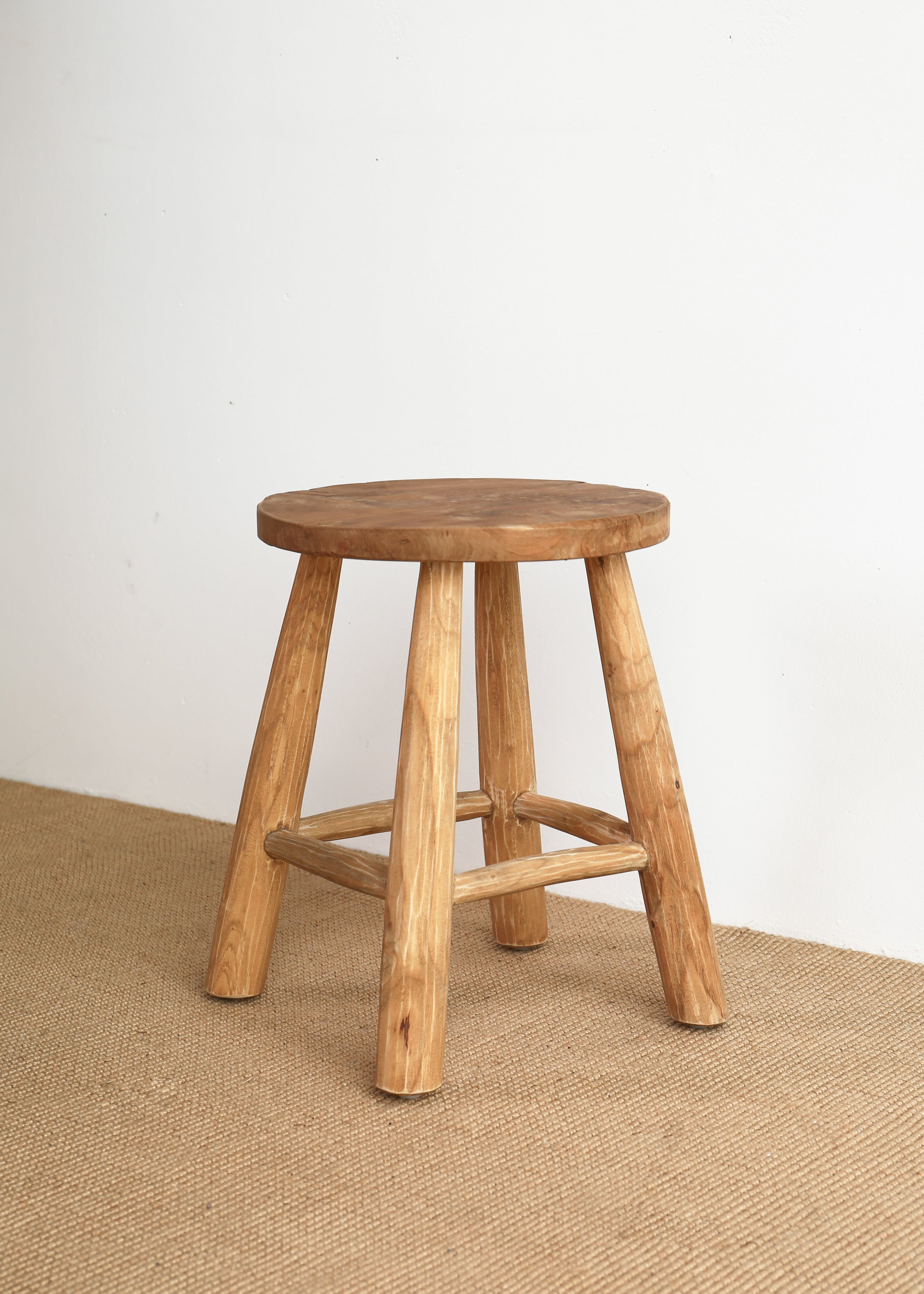 Katie Teak Stool / Small / Natural