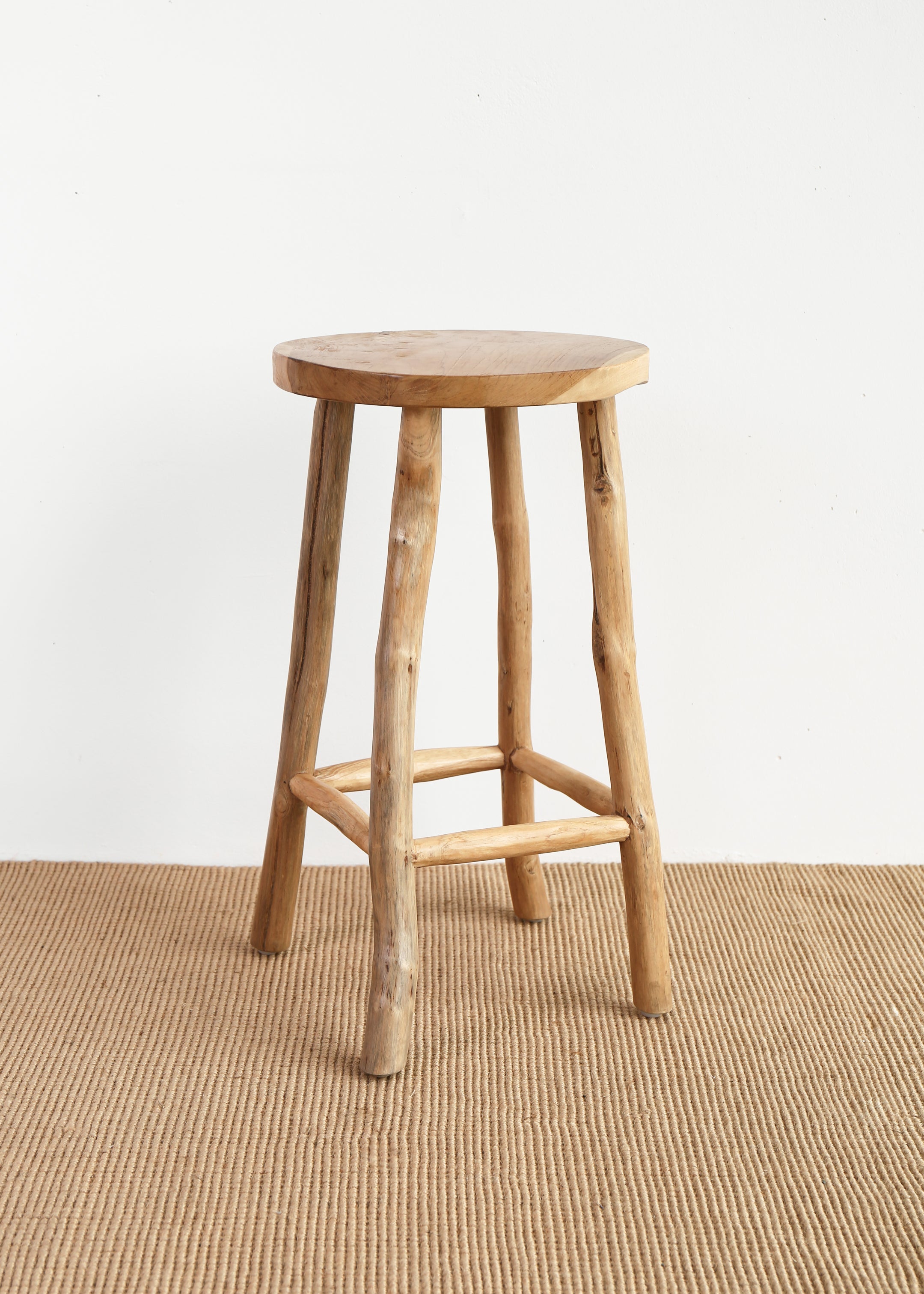 Katie Teak Stool / Medium / Natural