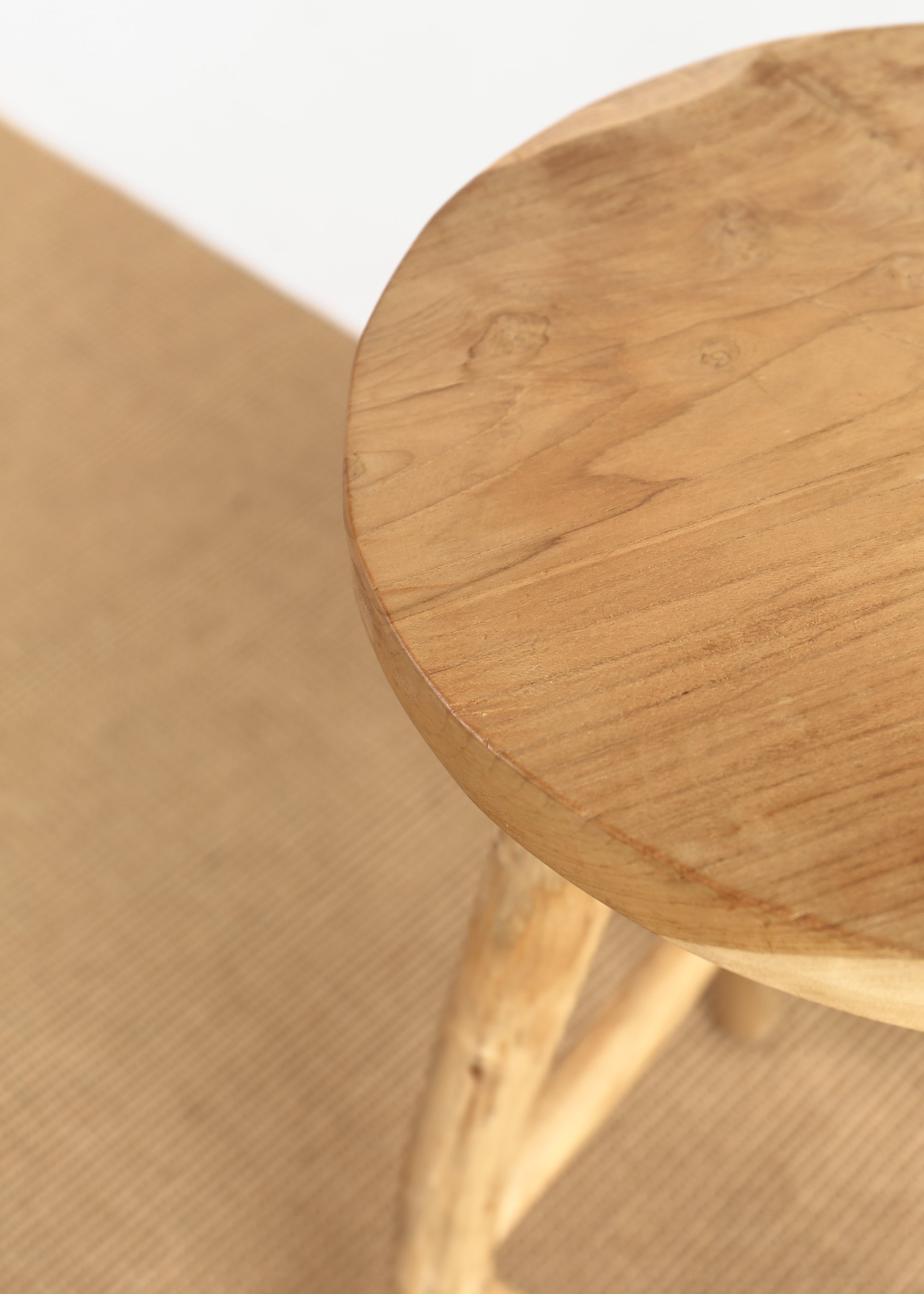 Katie Teak Stool / Small / Natural