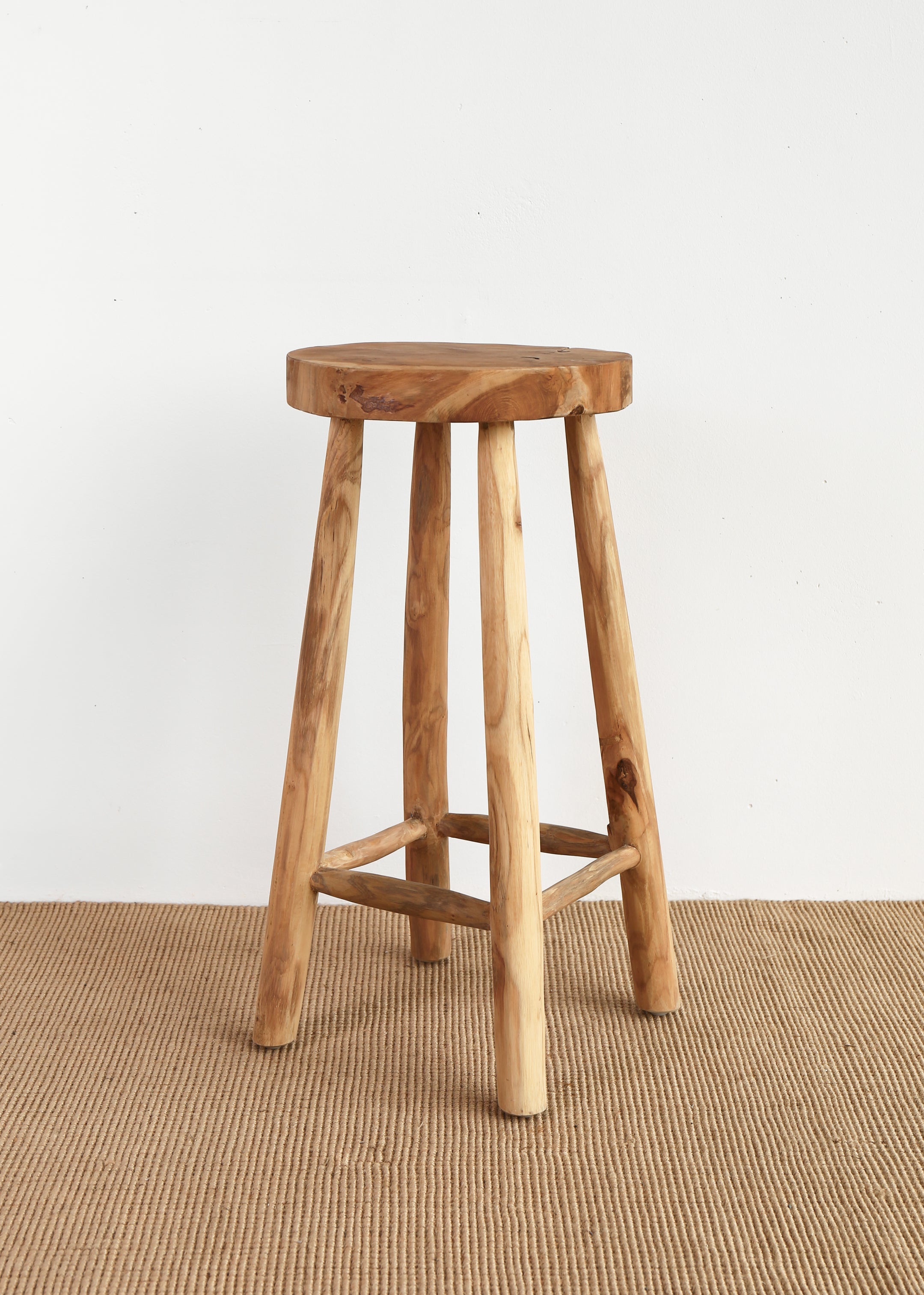 Katie Teak Stool / Large / Natural