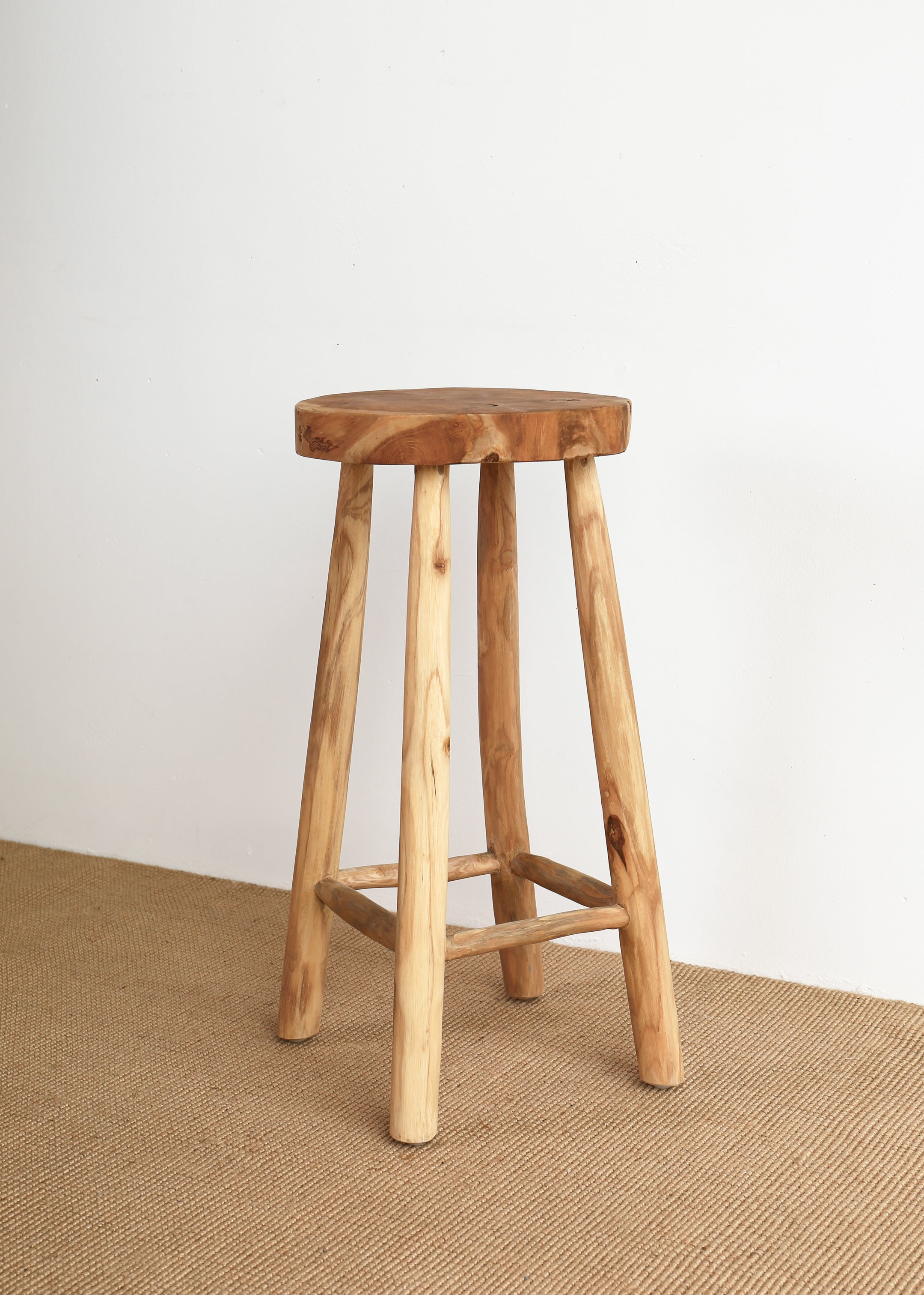 Katie Teak Stool / Large / Natural