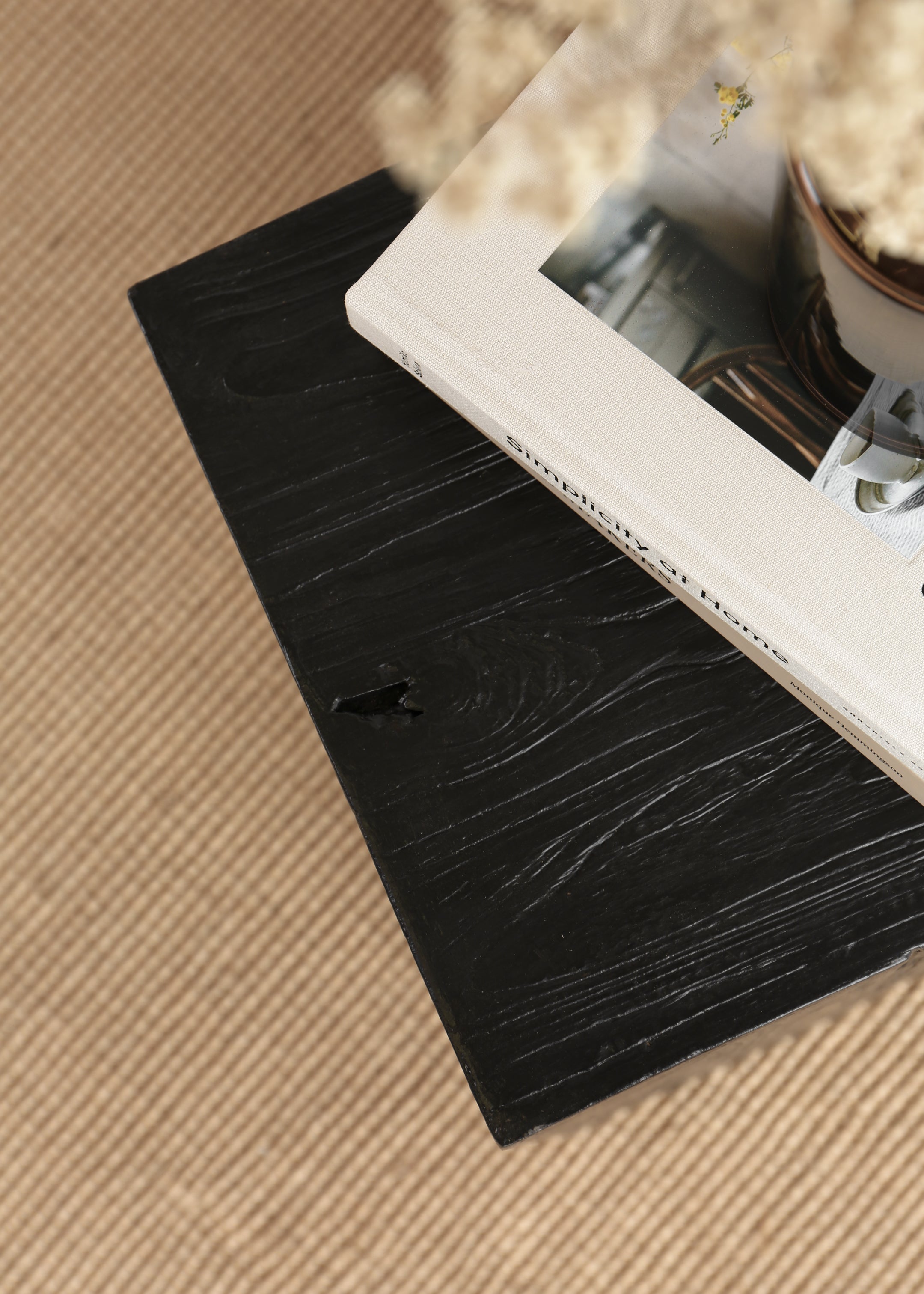 Teak Plinth / Large / Black