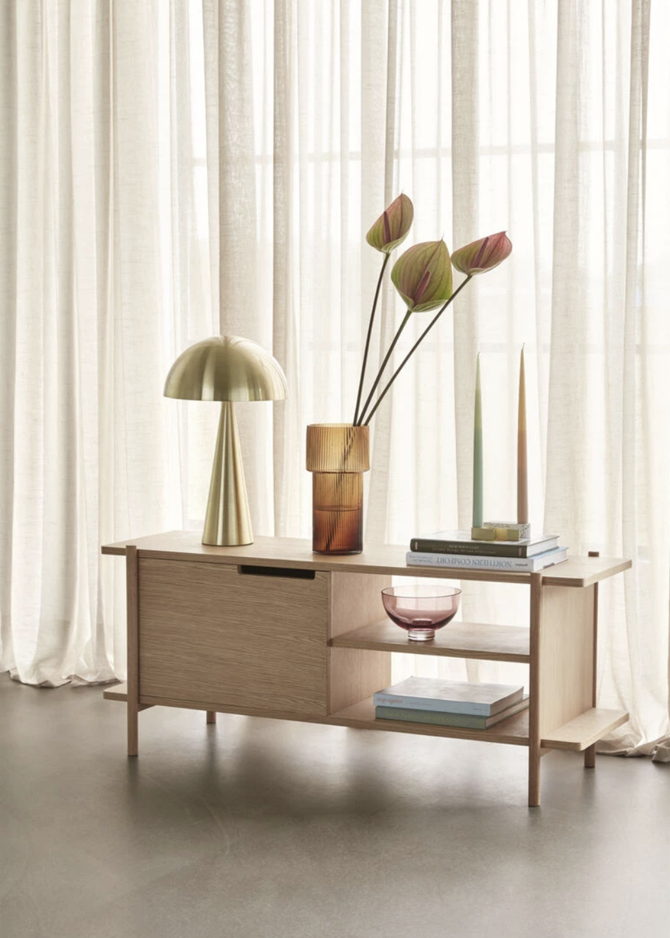 Hubsch Brass Goldie Table Lamp / Large