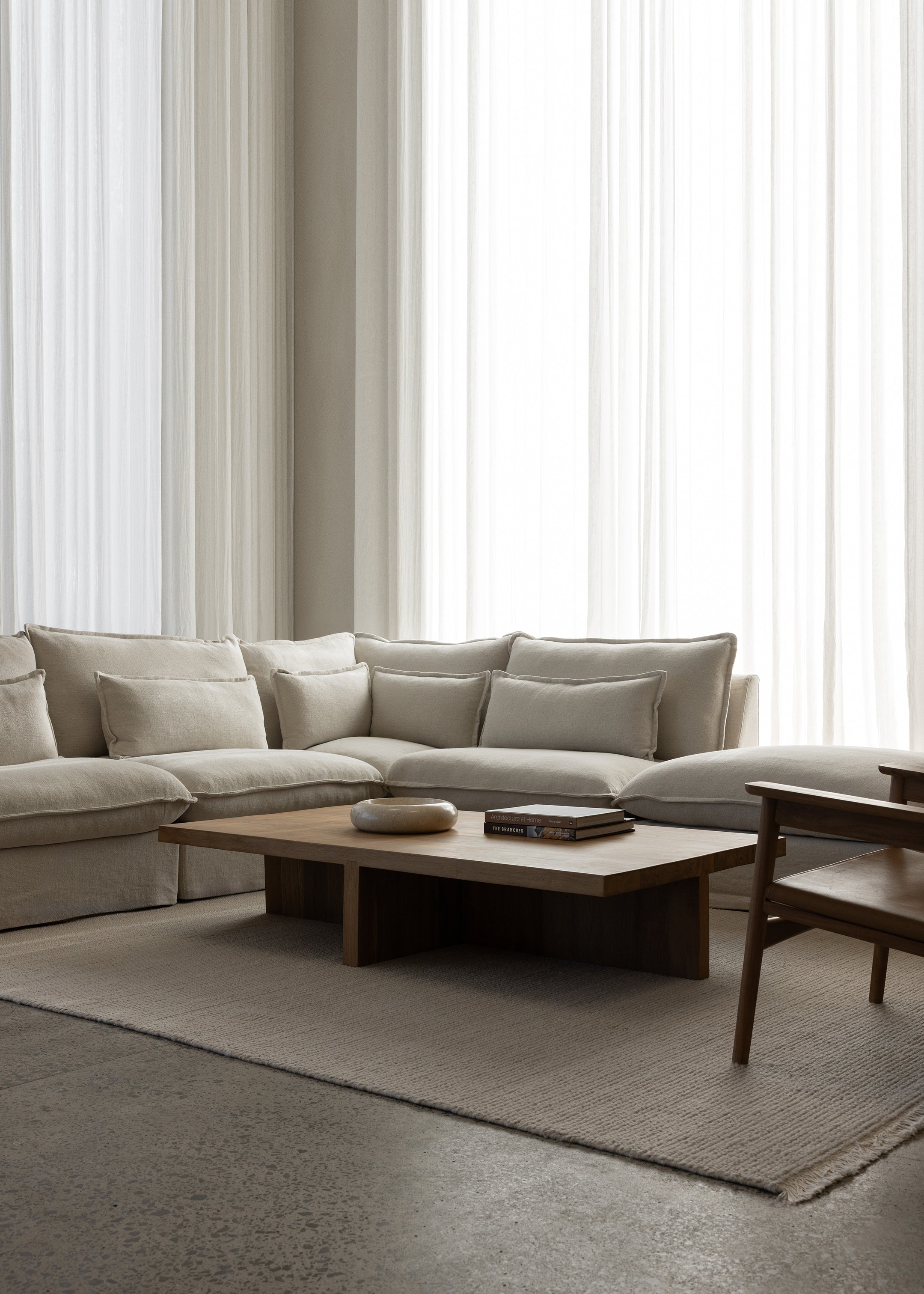 Benny Sectional Sofa / 5-Piece Ottoman