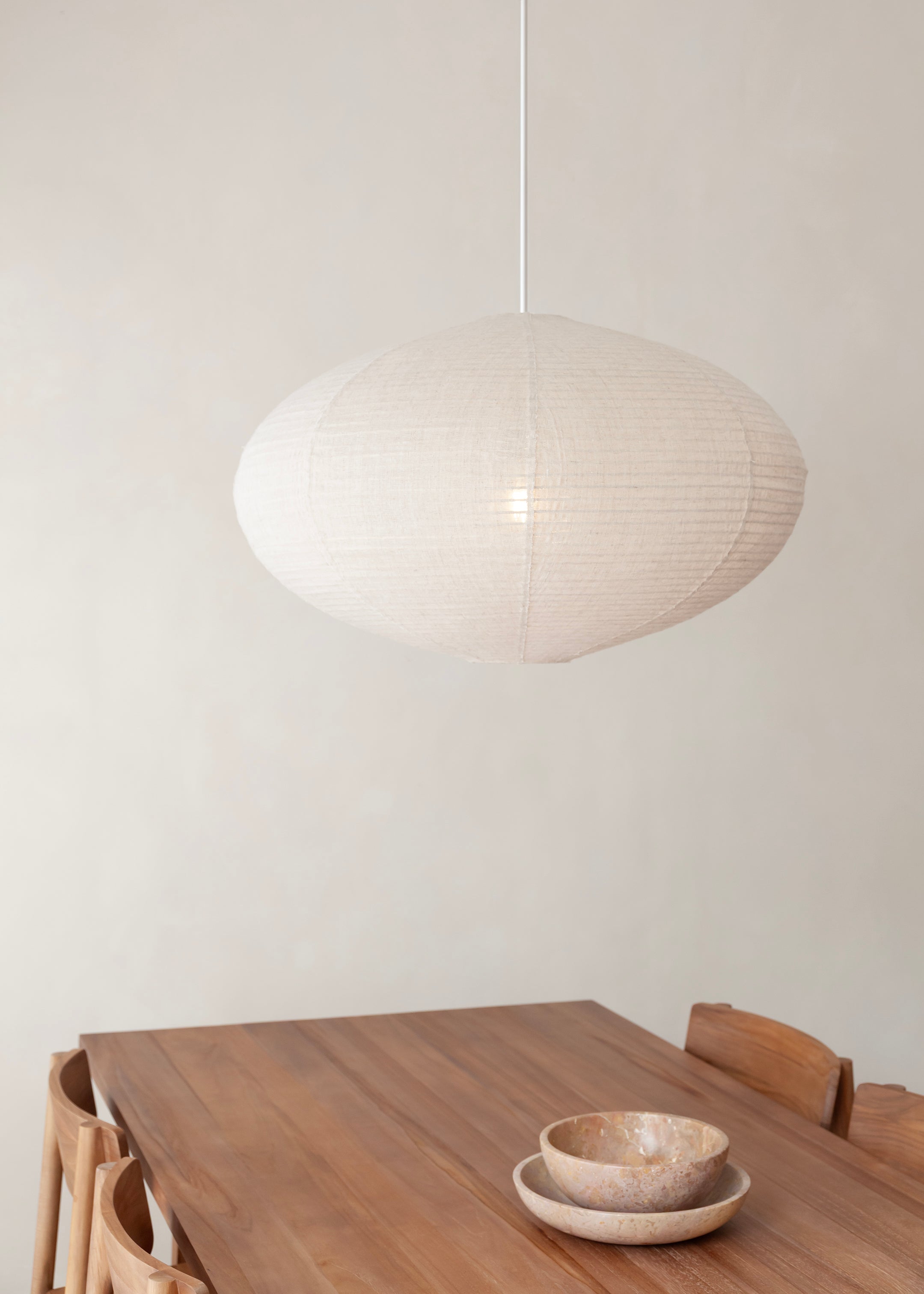 Celia Linen Lantern / Natural