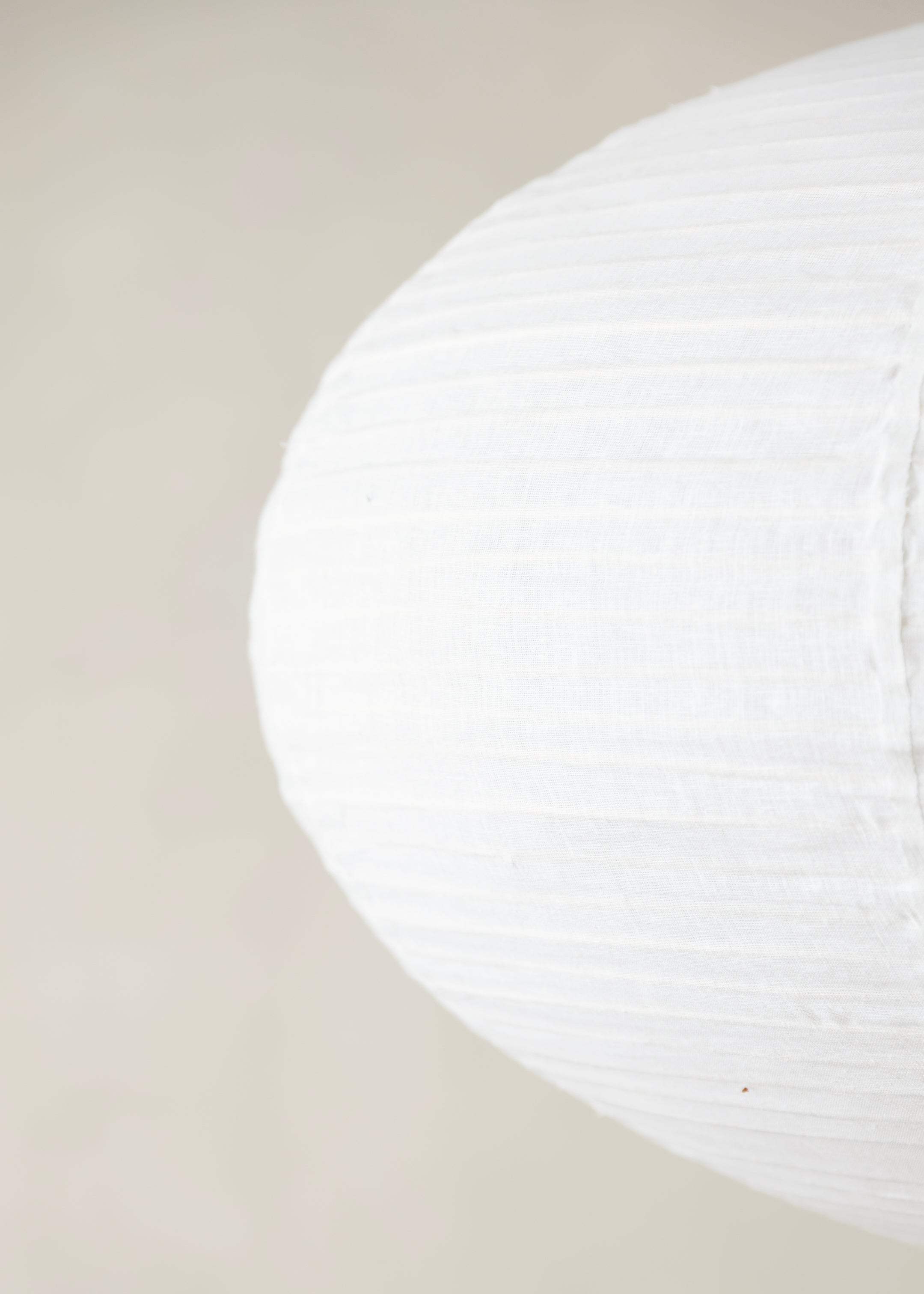 Celia Linen Lantern / Off White