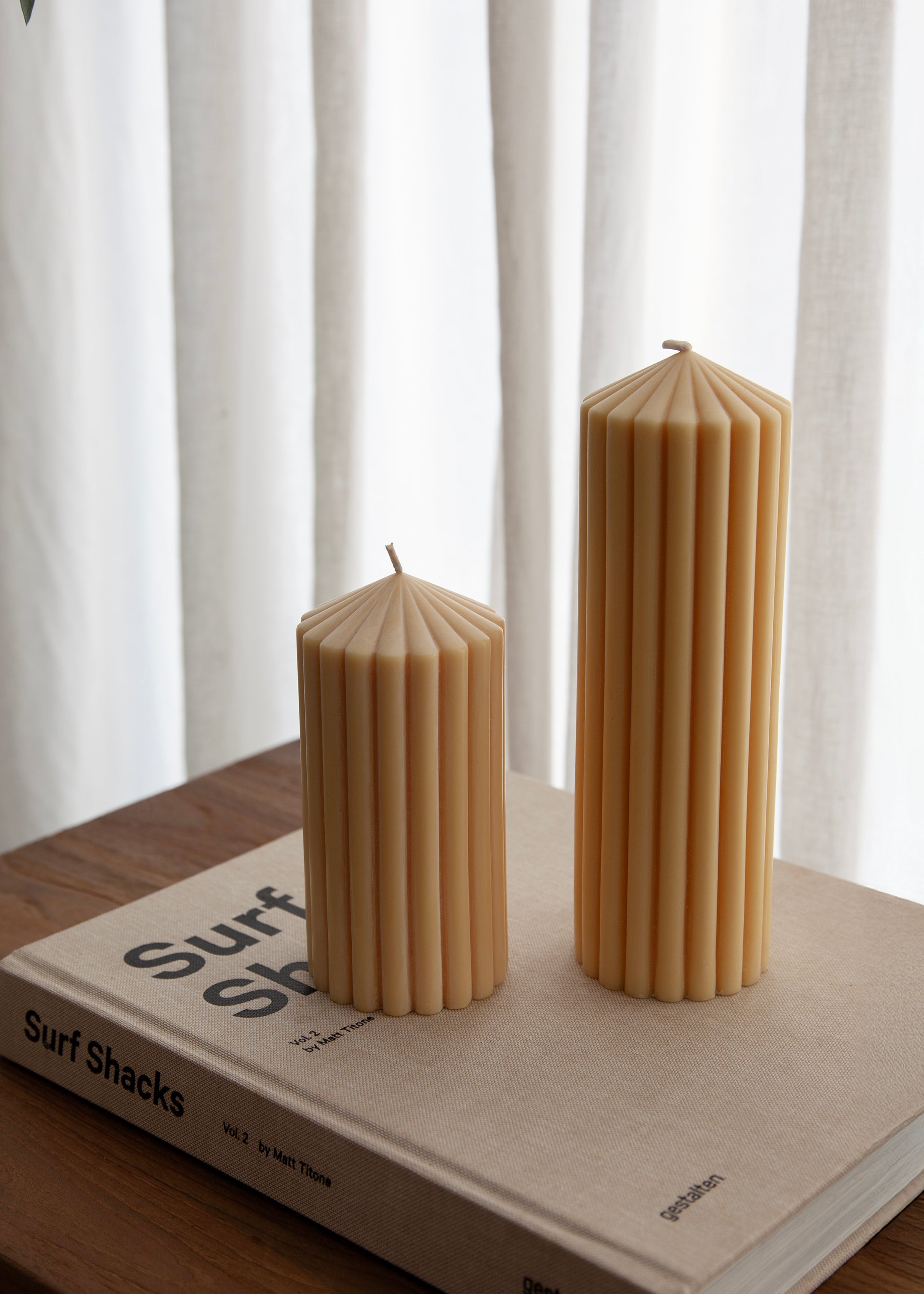 Cirque Pillar Candle / Gold