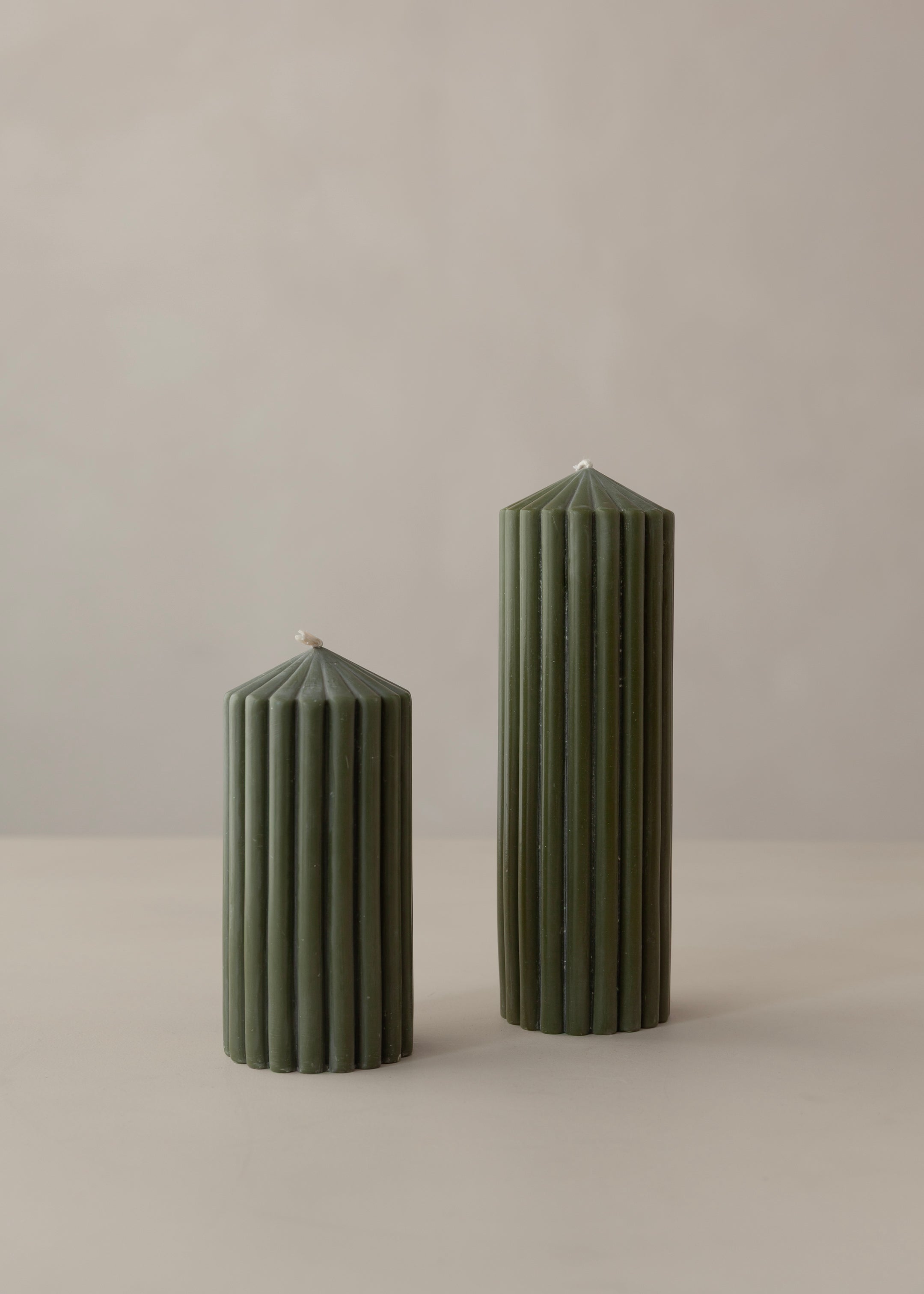 Cirque Pillar Candle / Olive