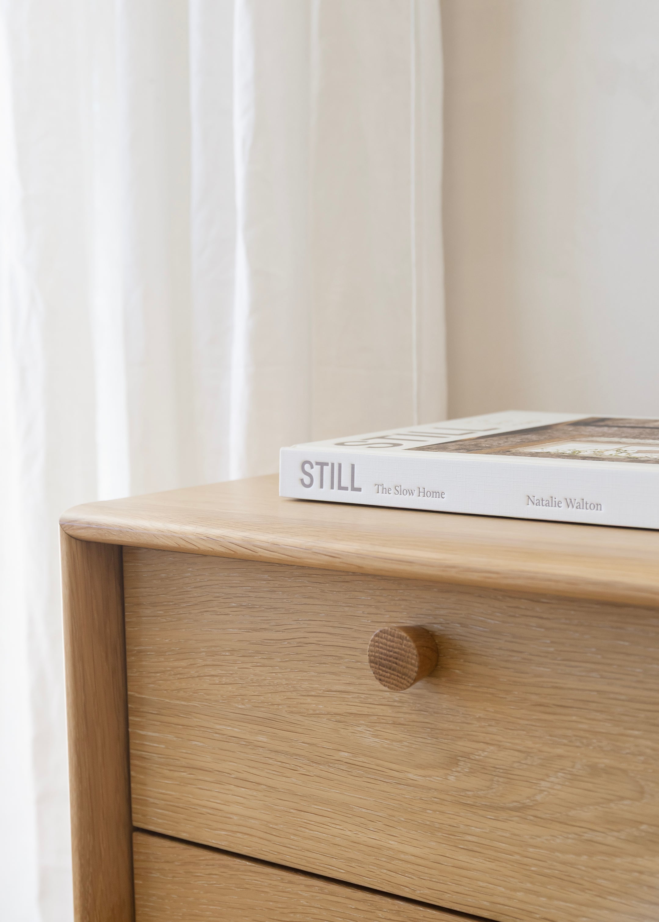 Copenhagen 2 Drawer Bedside Table / Oak