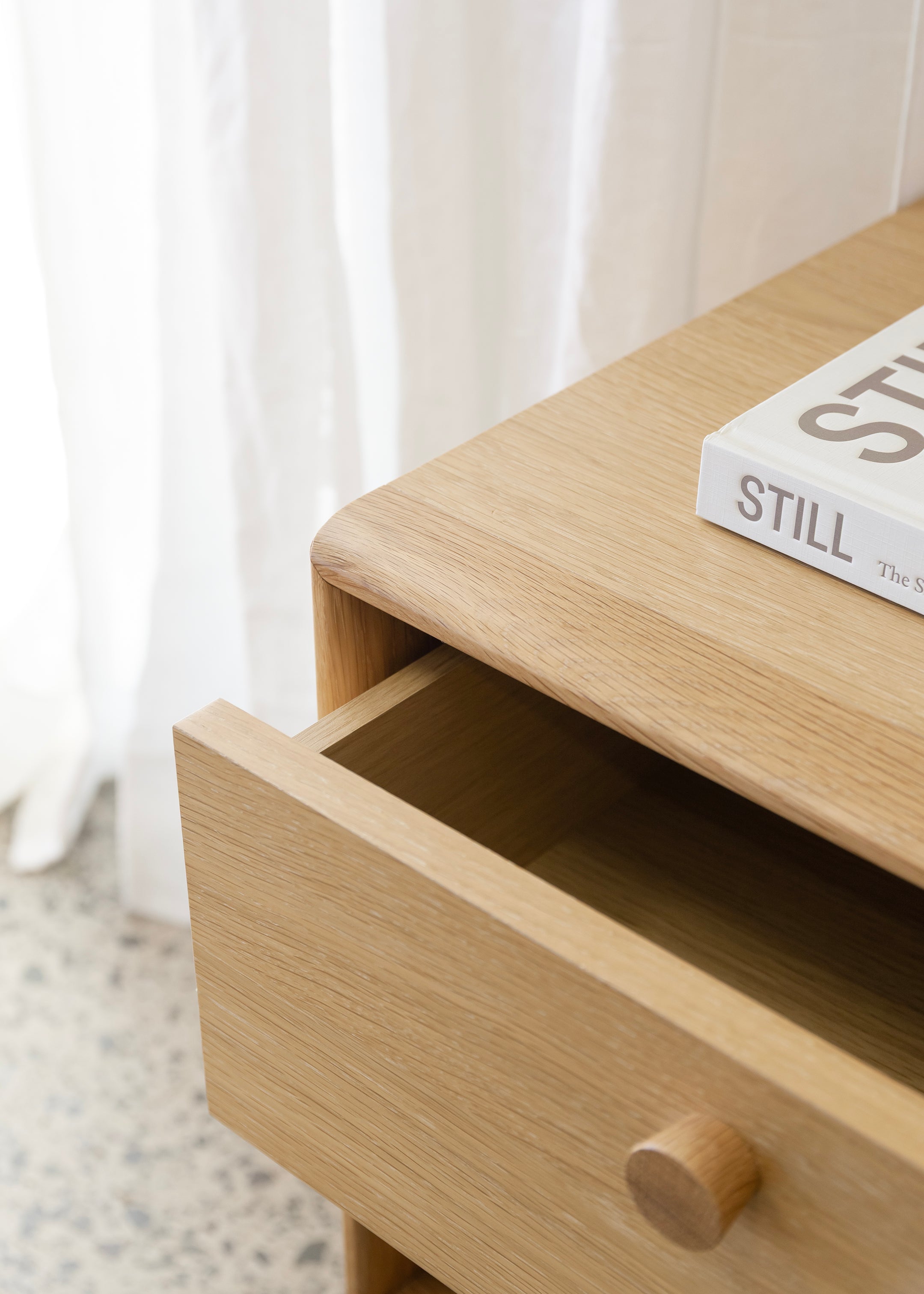 Copenhagen 2 Drawer Bedside Table / Oak