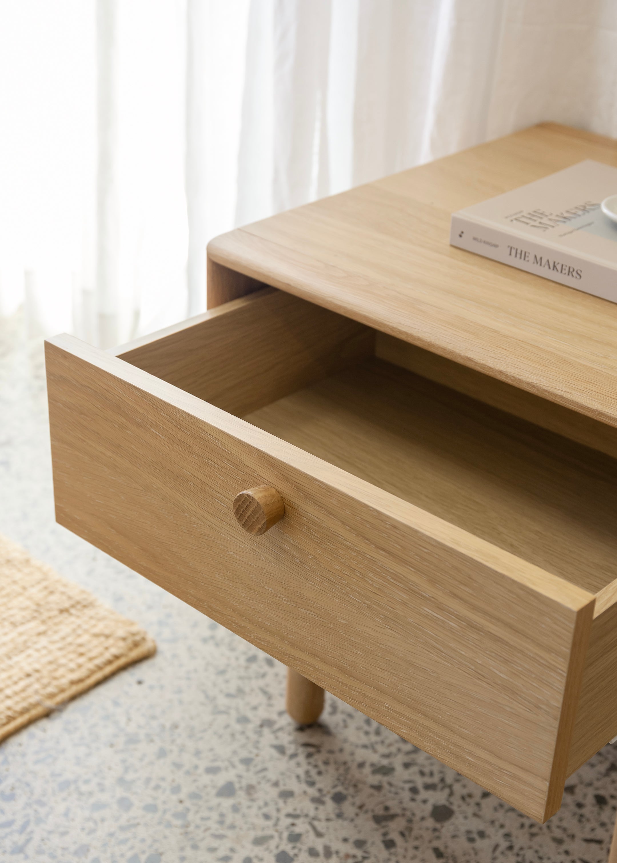 Copenhagen Bedside Table / Oak