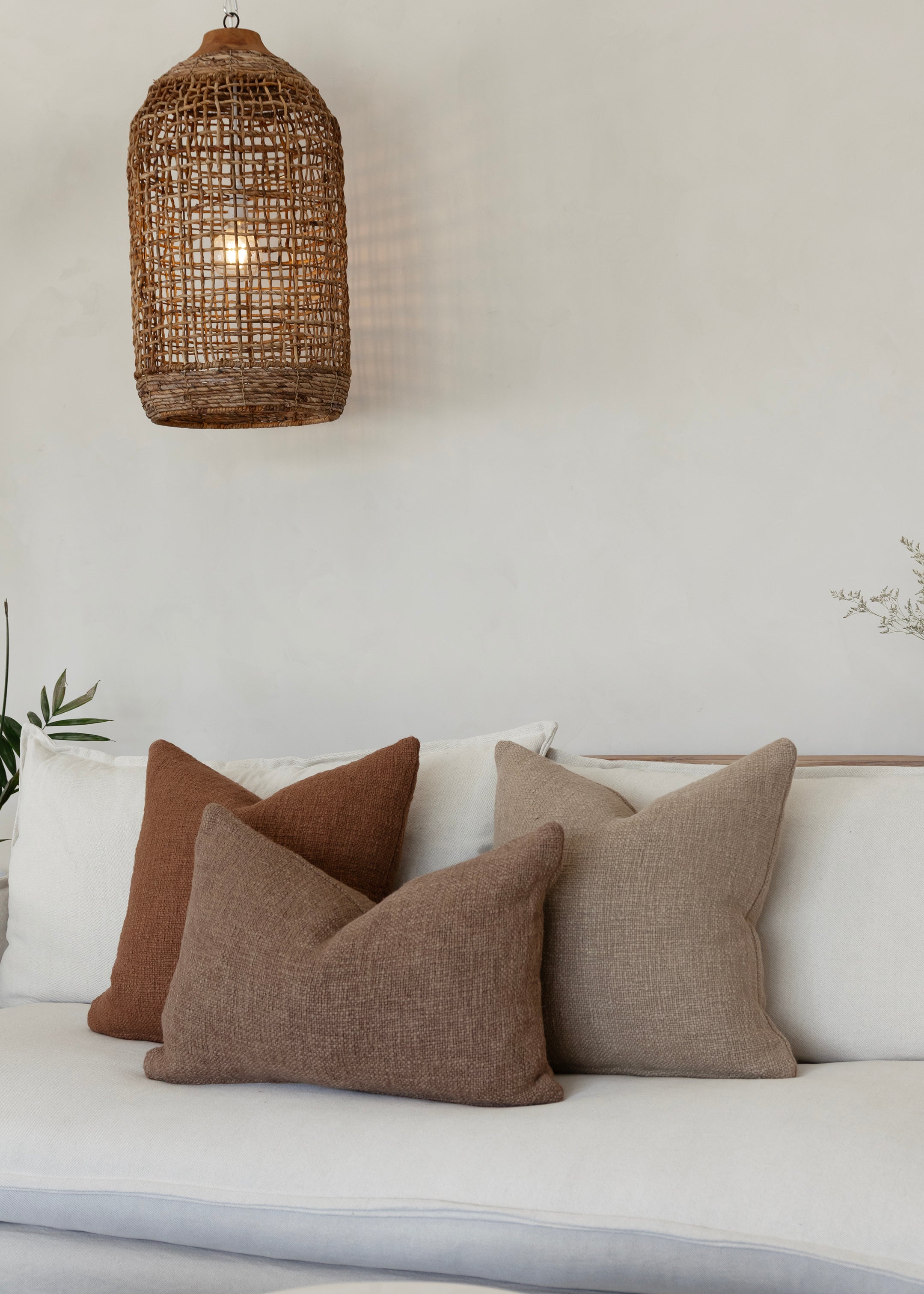 Cyprian Lumbar Cushion Cover / Cocoa