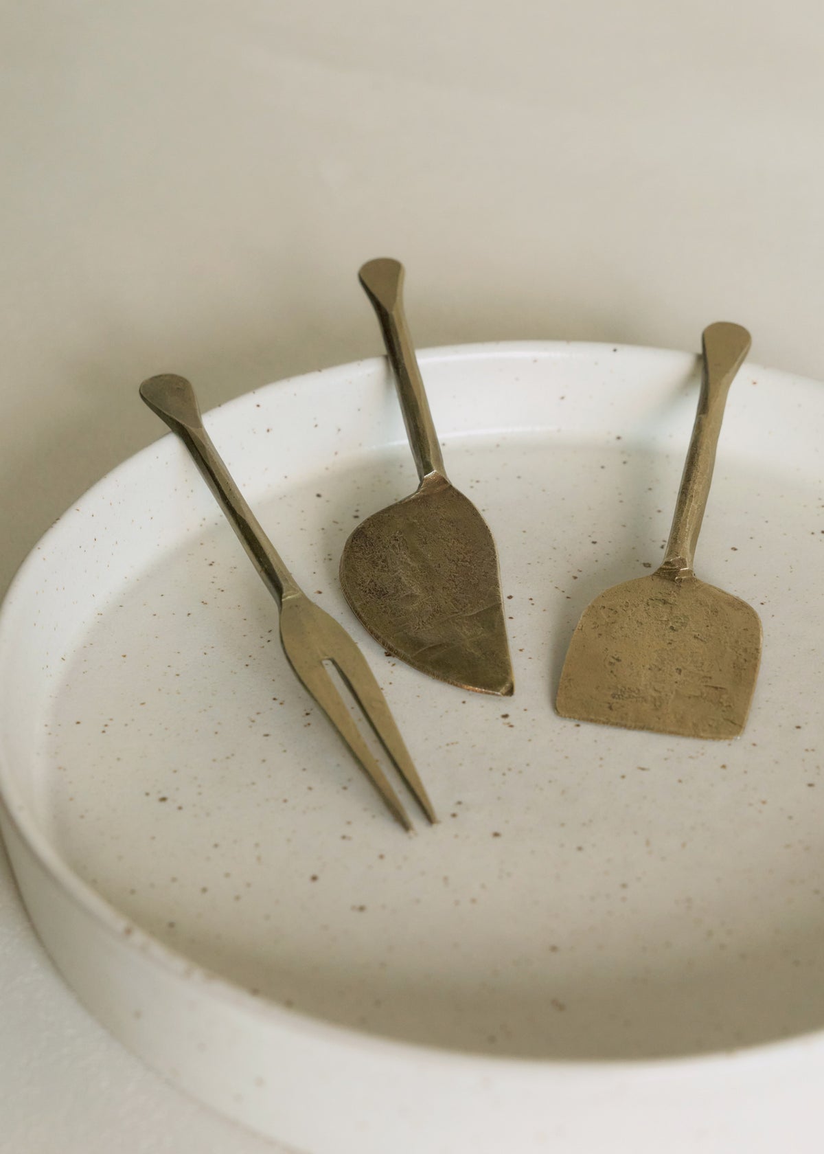 Brass Cheese Knives / Set of 3