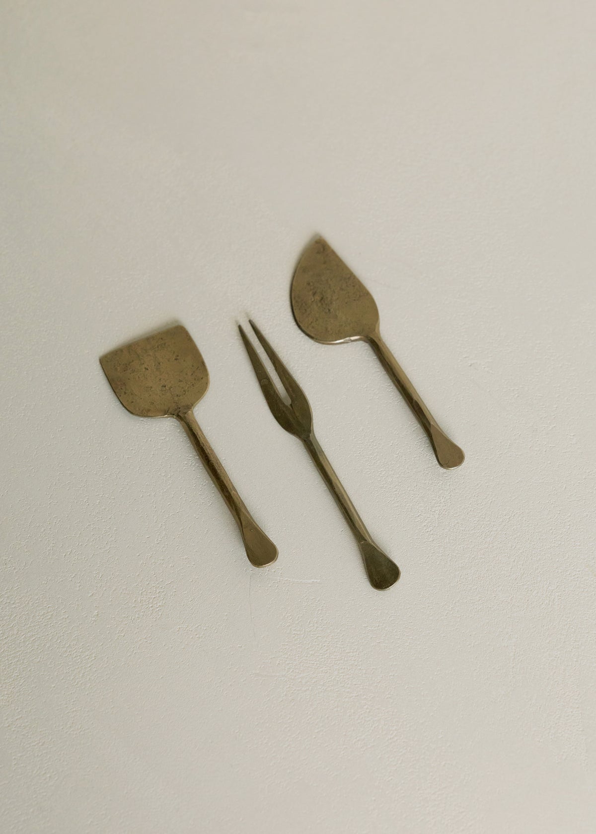 Brass Cheese Knives / Set of 3