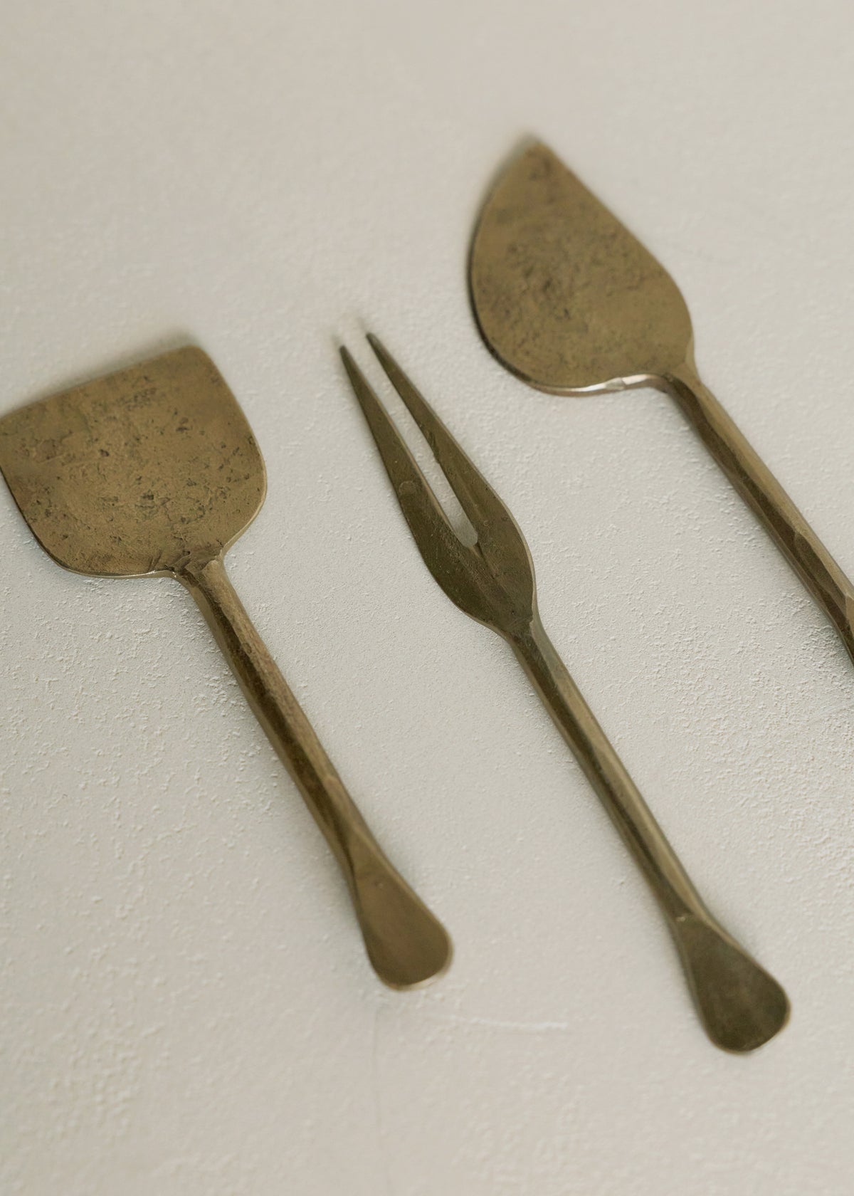 Brass Cheese Knives / Set of 3