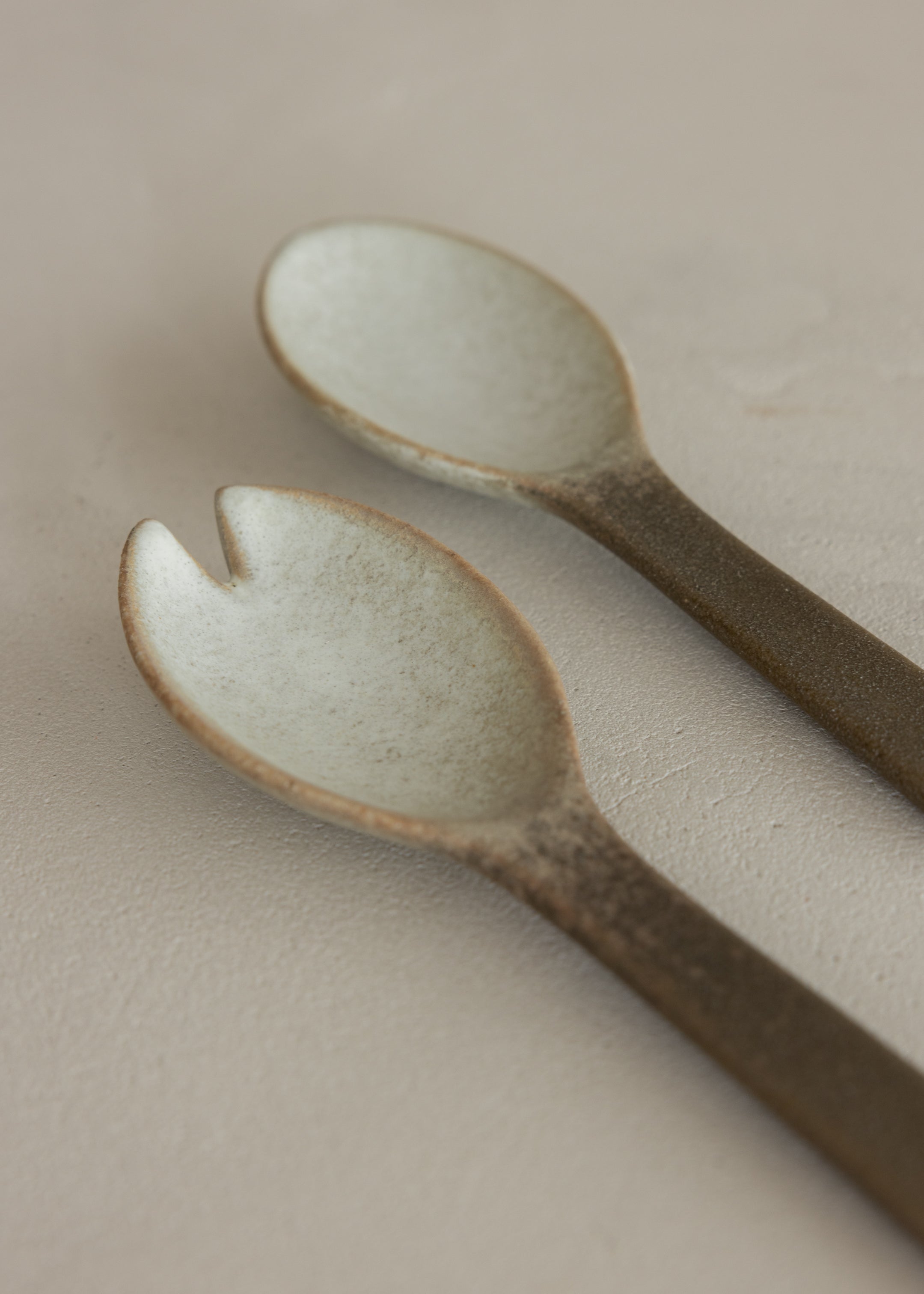 Dusk Stoneware Salad Servers