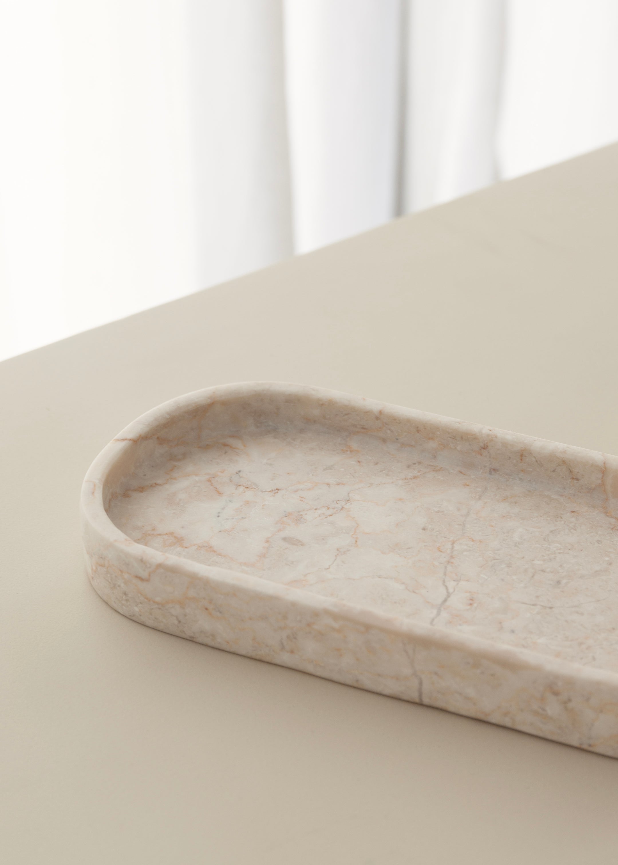 Eka Marble Tray / Cream