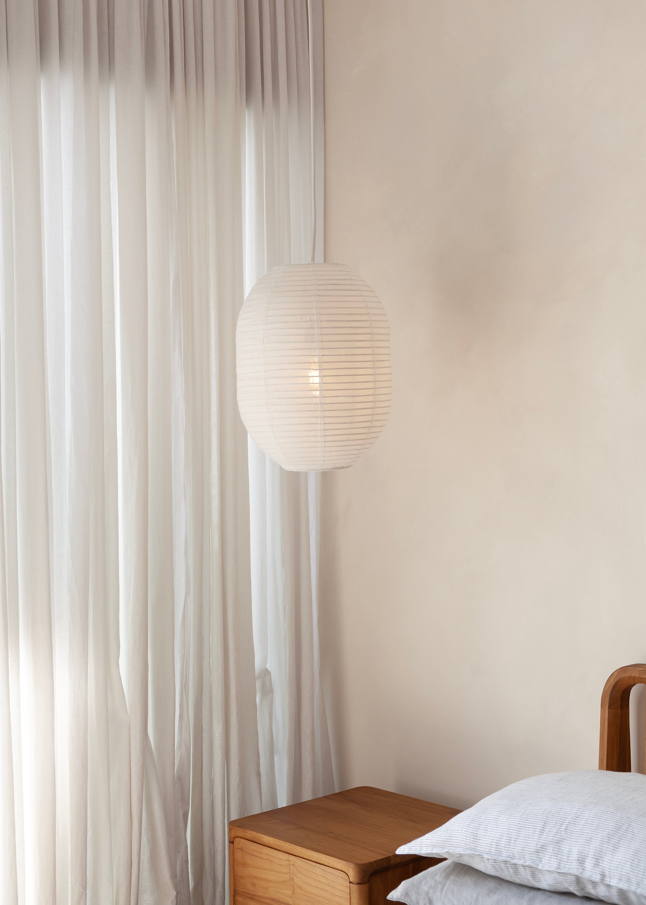 Elva Linen Lantern / Off White